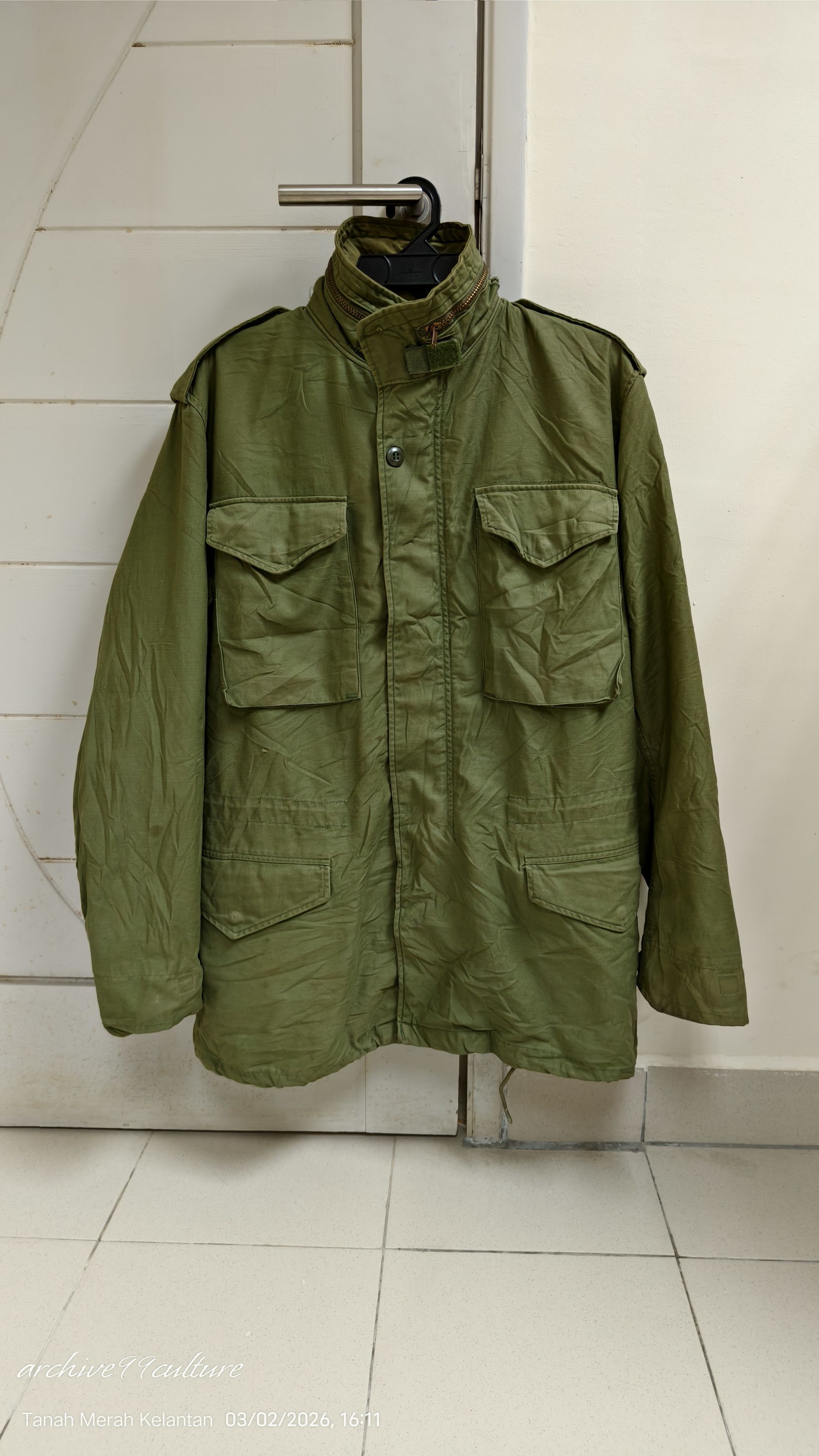 Vintage Vintage 1972 US Army M-65 Field Jacket Rolane Sportswear Size US S / EU 44-46 / 1 - 1 Thumbnail