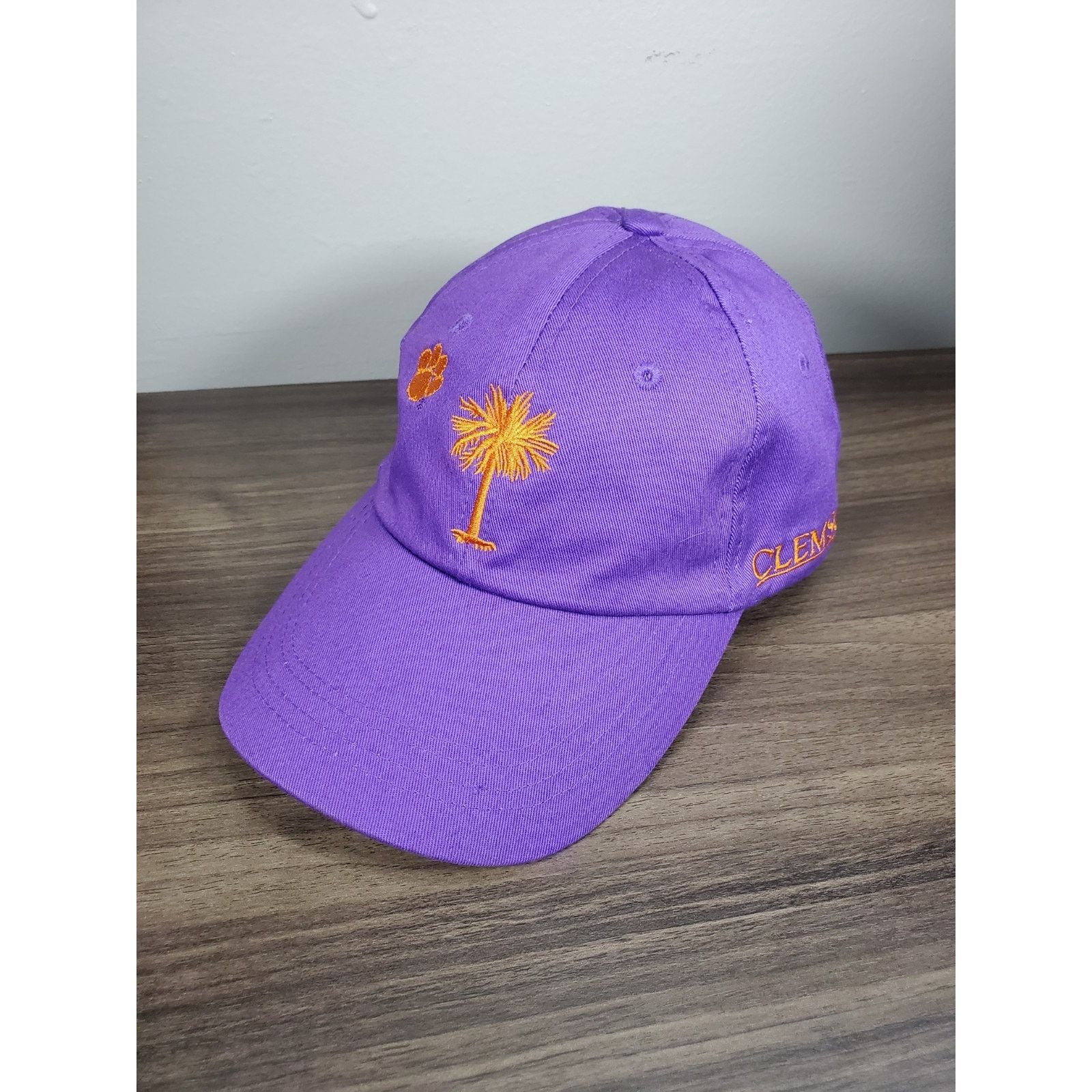 NCAA Clemson Tigers Palmetto Tree Paw Purple Hat University NCAA Size ONE SIZE - 4 Thumbnail
