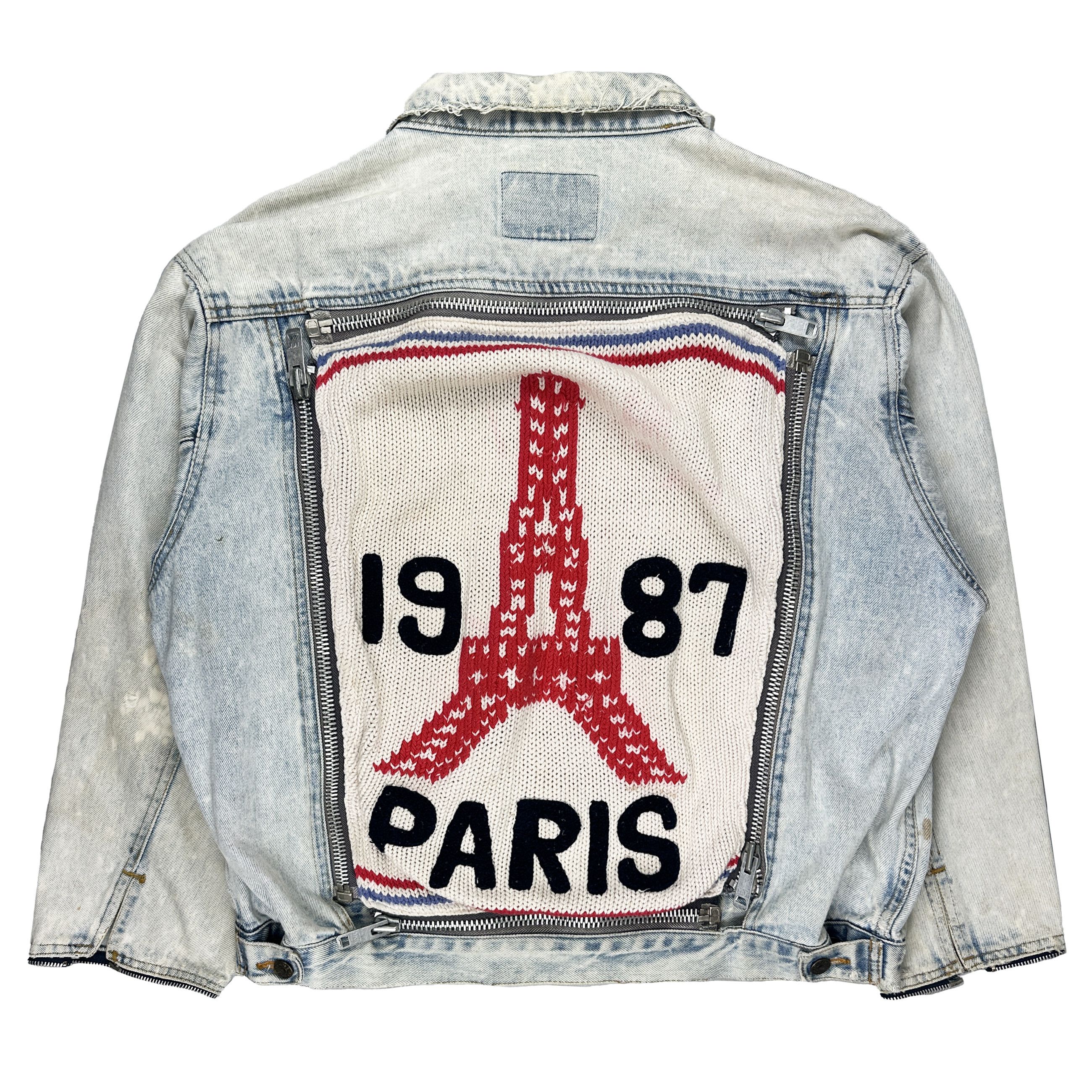 Hysteric Glamour 90's "Paris" Denim Patch Jacket Size US M / EU 48-50 / 2 - 1 Thumbnail
