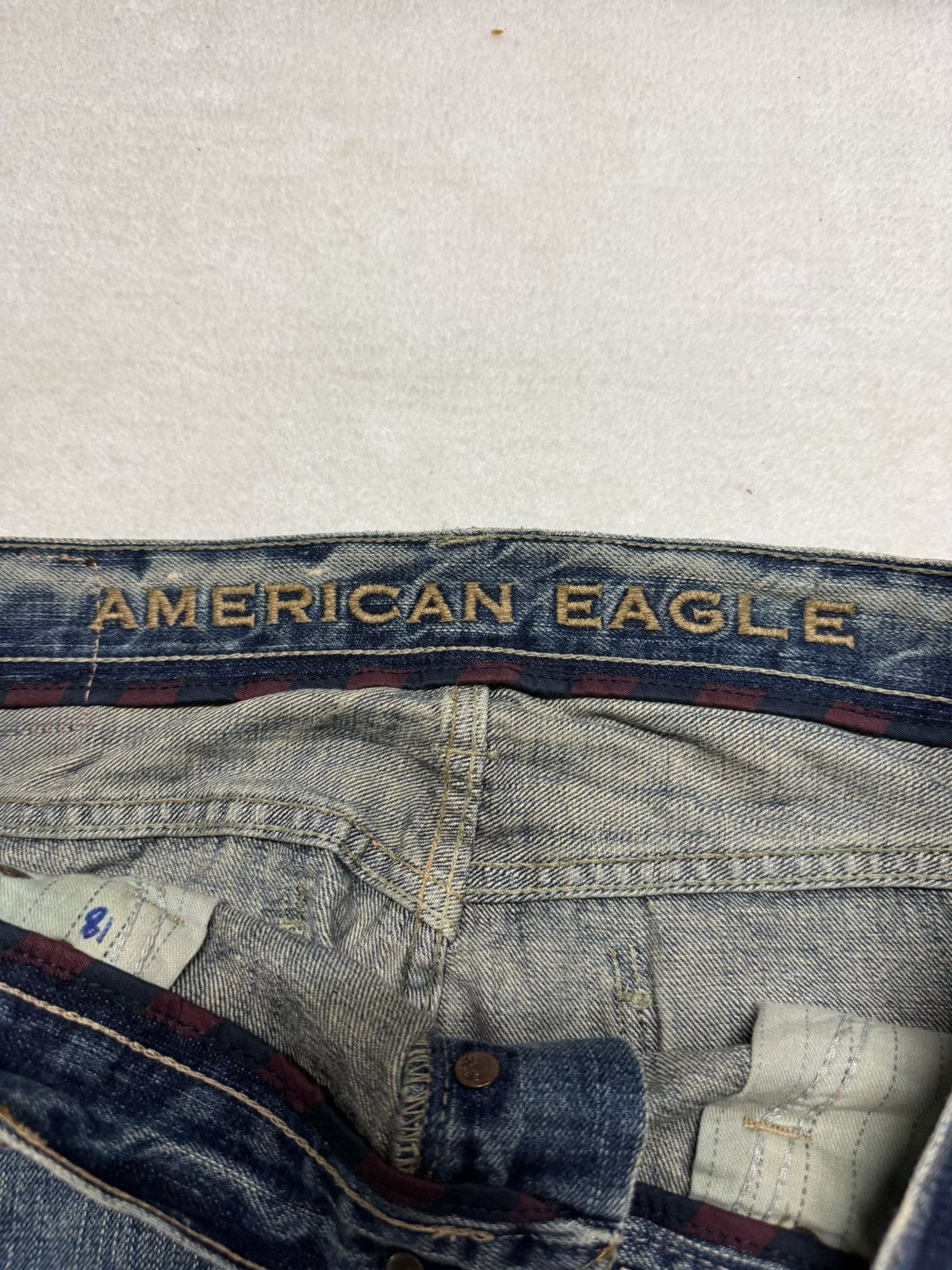 American Eagle Outfitters VINTAGE 2000s AMERICAN EAGLE WHISKER LOW RISE SLIM BOOT Size US 34 / EU 50 - 5 Thumbnail