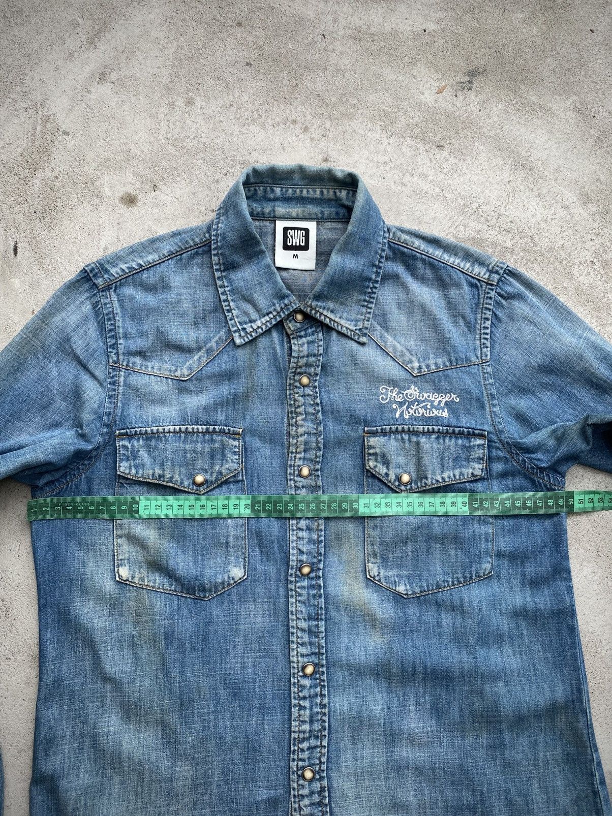 Swagger SWAGGER WESTERN DENIM BUTTON SHIRT PAISLEY Size US M / EU 48-50 / 2 - 13 Thumbnail