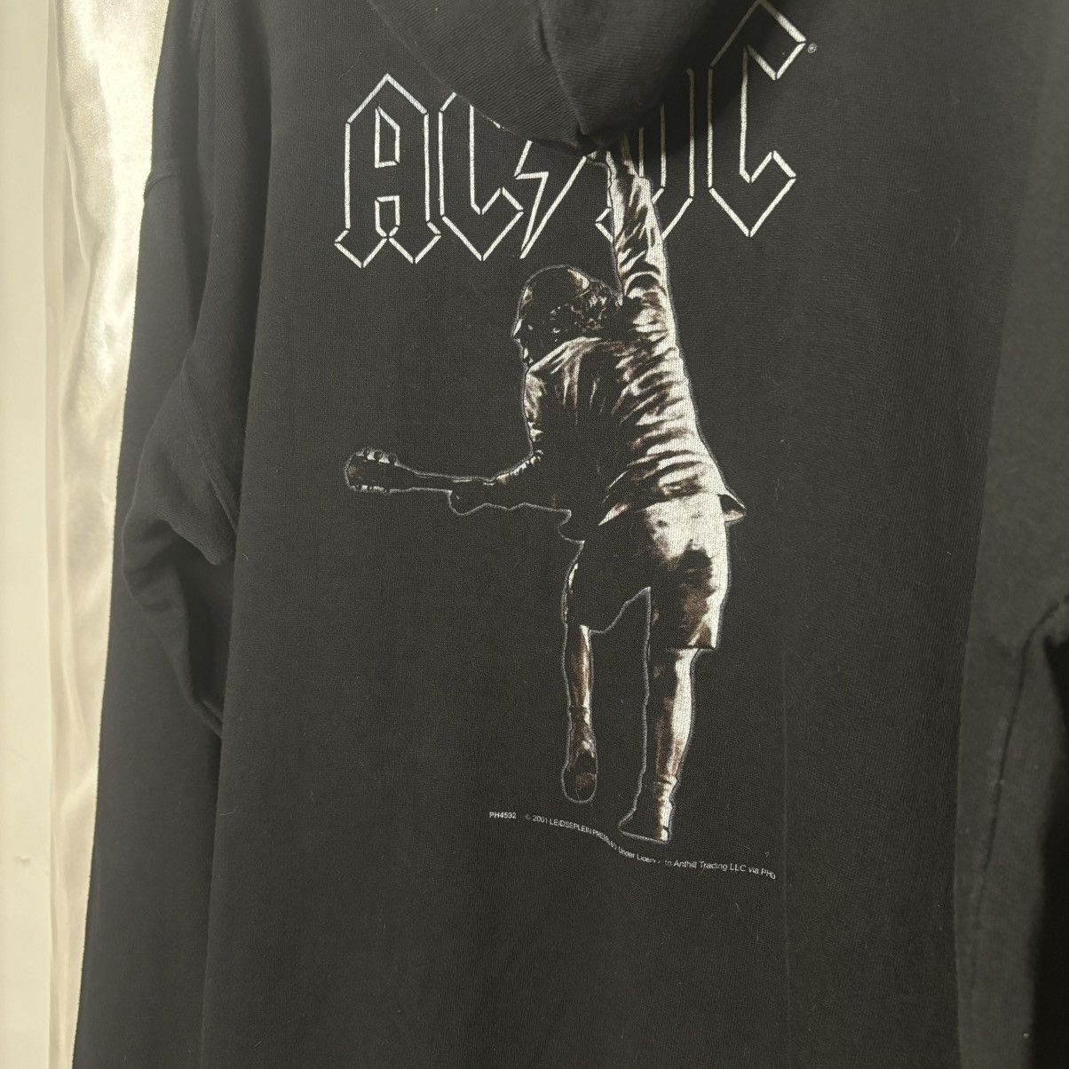 AC/DC × Vintage vintage hoodie AC/DC acdc 2001 stiff upper lip black band Size US XL / EU 56 / 4 - 7 Thumbnail