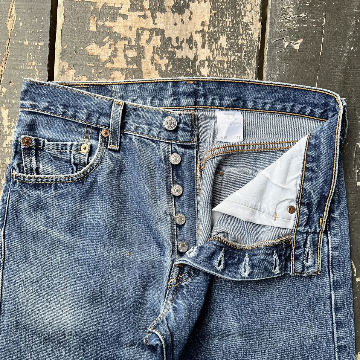 Levi's Vintage 90s Levi’s 501 Jeans – Stonewash 0115 Size US 30 / EU 46 - 2 Thumbnail