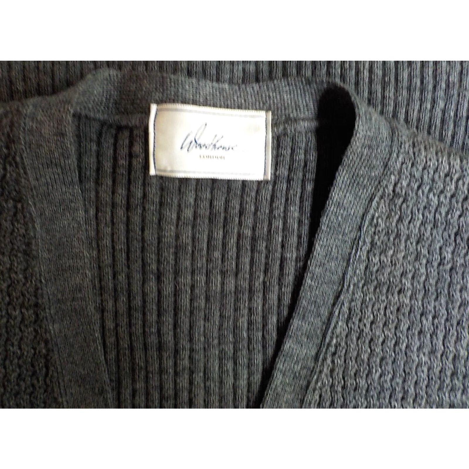Vintage WOODHOUSE LONDON Button Front Knit Sweater Vest Gray XS?XL? 100% Pure Wool Men Size US XL / EU 56 / 4 - 5 Thumbnail
