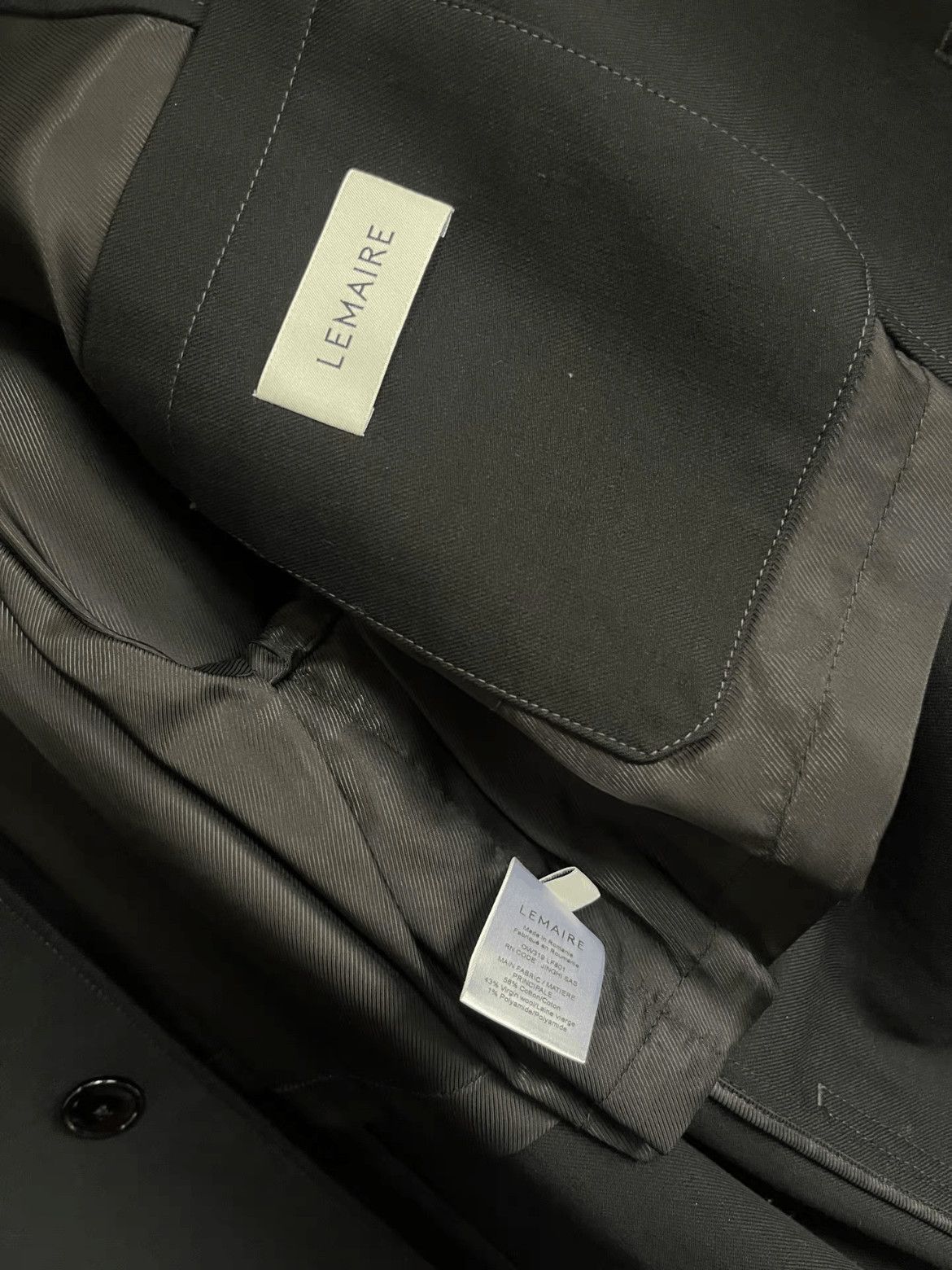 Lemaire Lemaire Lemaire Cropped Crombie Jacket-2506 Size US S / EU 44-46 / 1 - 6 Thumbnail