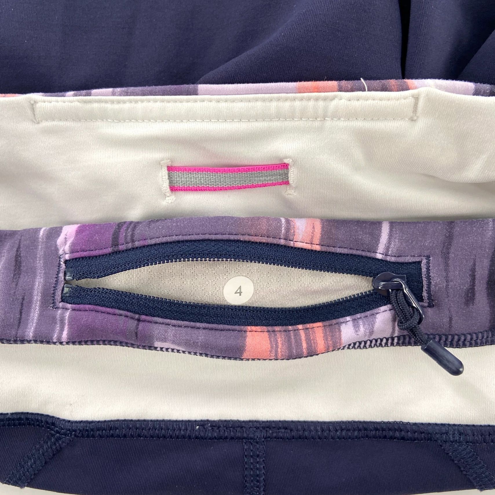 Lululemon VINTAGE Lululemon Speed Up Crop Leggings Shirt Womens 4 Purple Activewear Cropped 20 in Inseam Athletic Pockets Womens Size 27" / US 4 / IT 40 - 5 Thumbnail