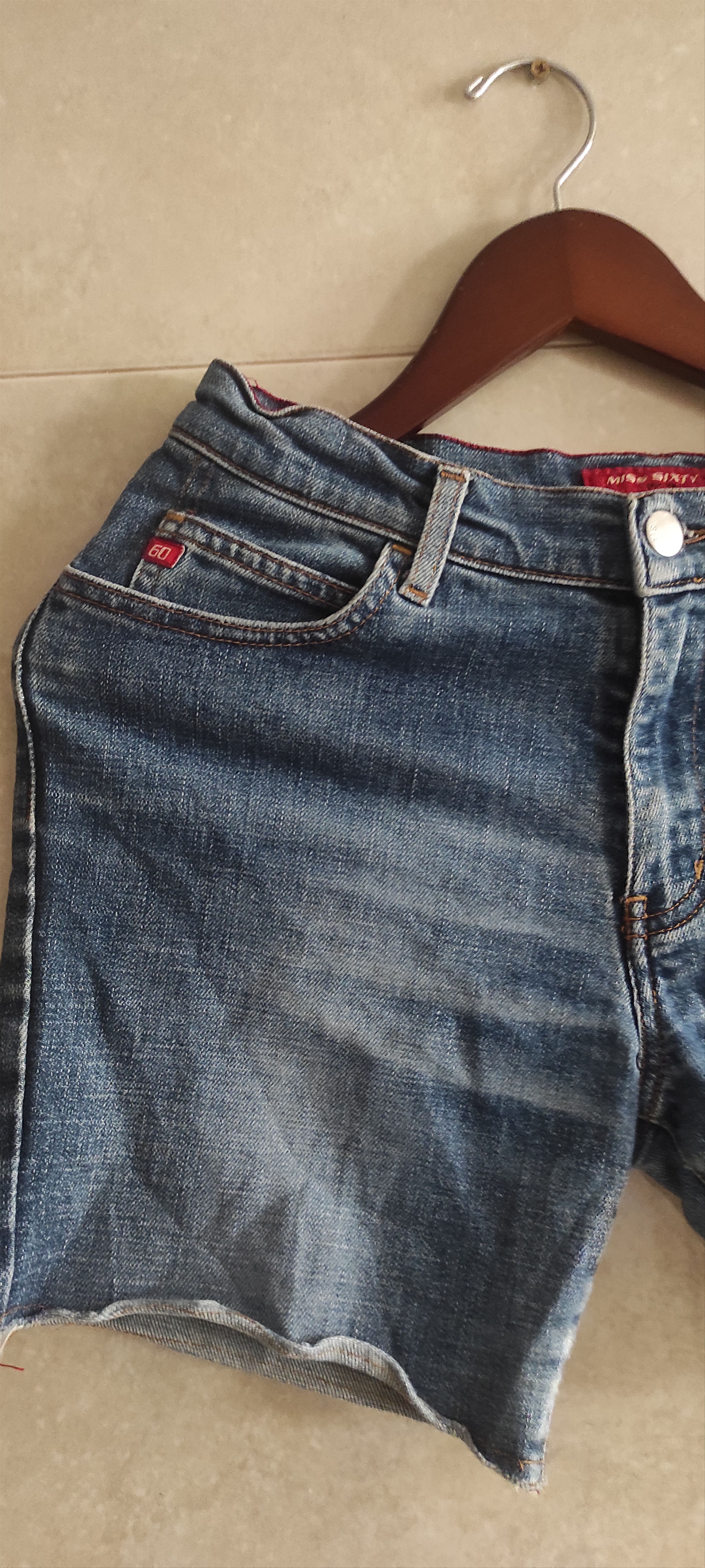 Miss Sixty × Vintage Miss Sixty Womens Denim Shorts Size 31 Blue Cotton Size 31" - 3 Thumbnail