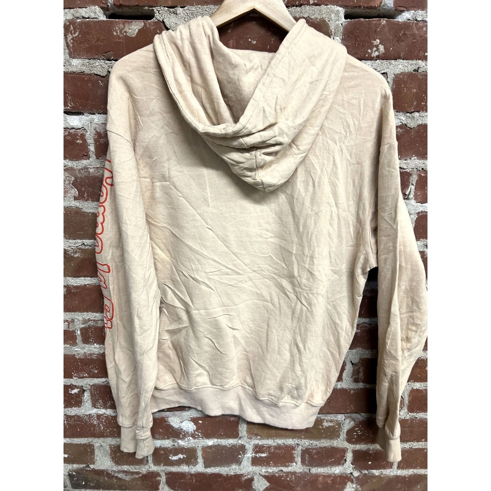 Vintage Selena Hoodie Mens Medium Como La Flor Official Merch Pullover Sweatshirt T30 Beige Hooded Music Reg 24x27 Size M / US 6-8 / IT 42-44 - 3 Thumbnail