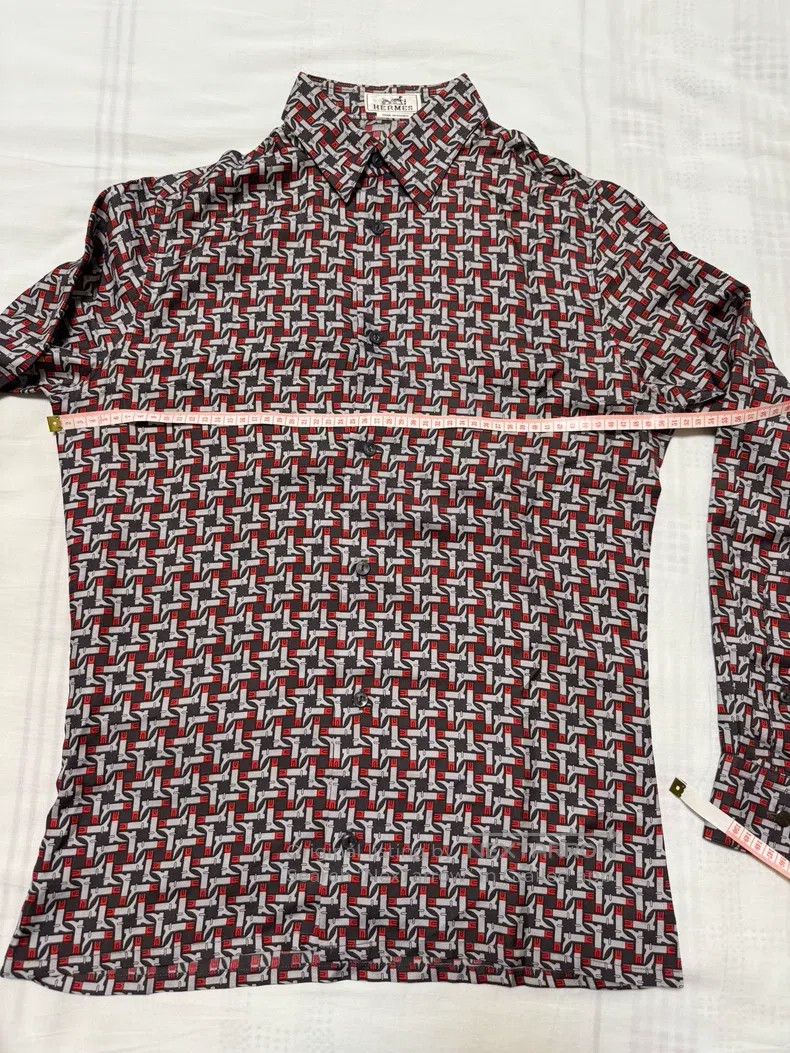 Hermes Hermes size 38 Silk shirt with classic pattern and color de Size US M / EU 48-50 / 2 - 4 Thumbnail