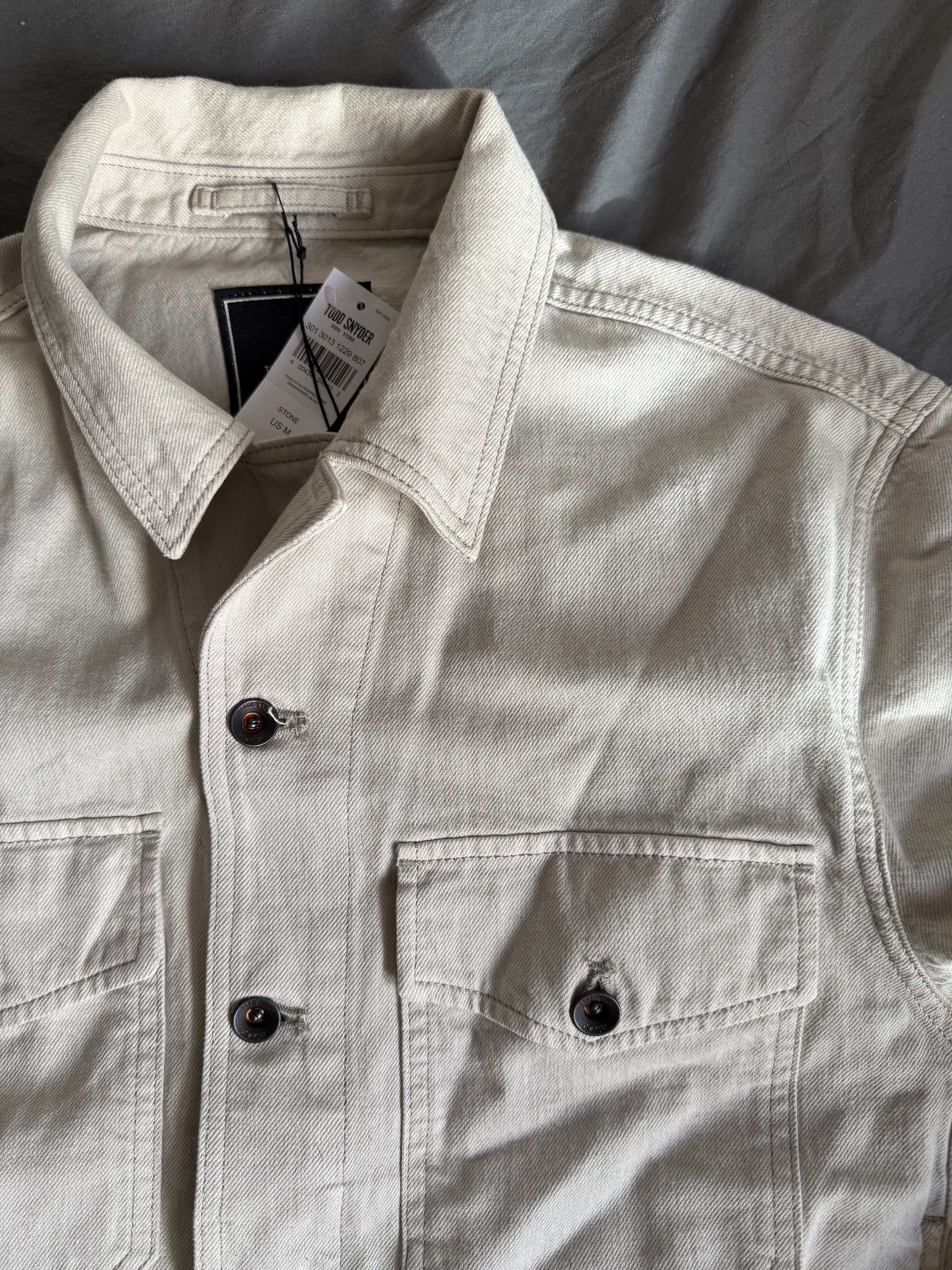 Todd Snyder Todd Snyder Cropped Eisenhower Jacket in Stone Medium $298 Size US M / EU 48-50 / 2 - 7 Thumbnail
