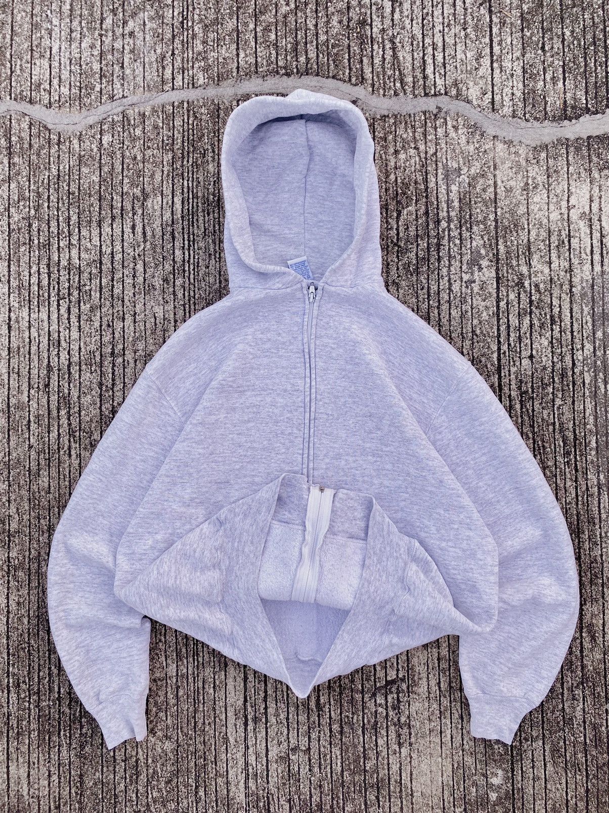 Vintage 90s Russell Athletic Hoodie light Grey