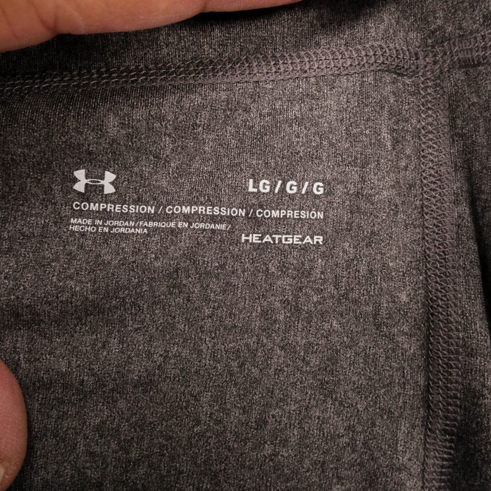 Under Armour Under Armour Pants Womens Large Gray Turquoise Compression HeatGear Workout Size 36" / US 14 / IT 50 - 7 Thumbnail