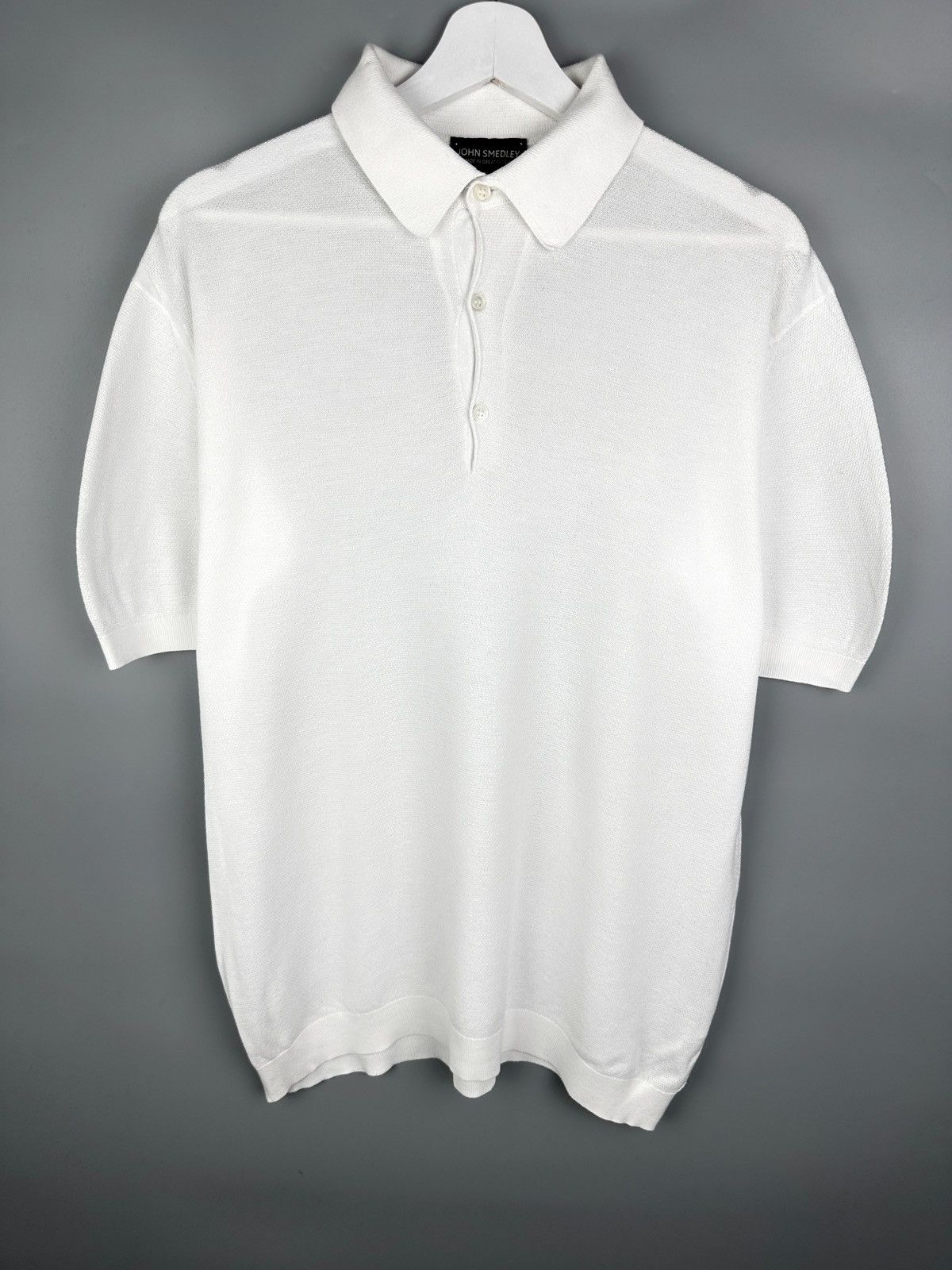 John Smedley Logo Polo T Shirt Tee Old Money Luxury