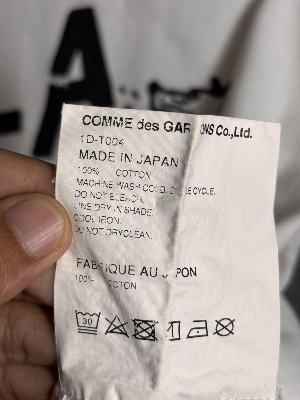 Comme des Garcons Black Black Comme des Garcons Tee Size S / US 4 / IT 40 - 4 Thumbnail