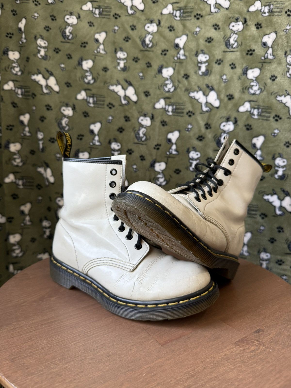 Dr. Martens Dr. Martens 1460 White Boots Size US 7.5 / IT 37.5 - 1 Thumbnail
