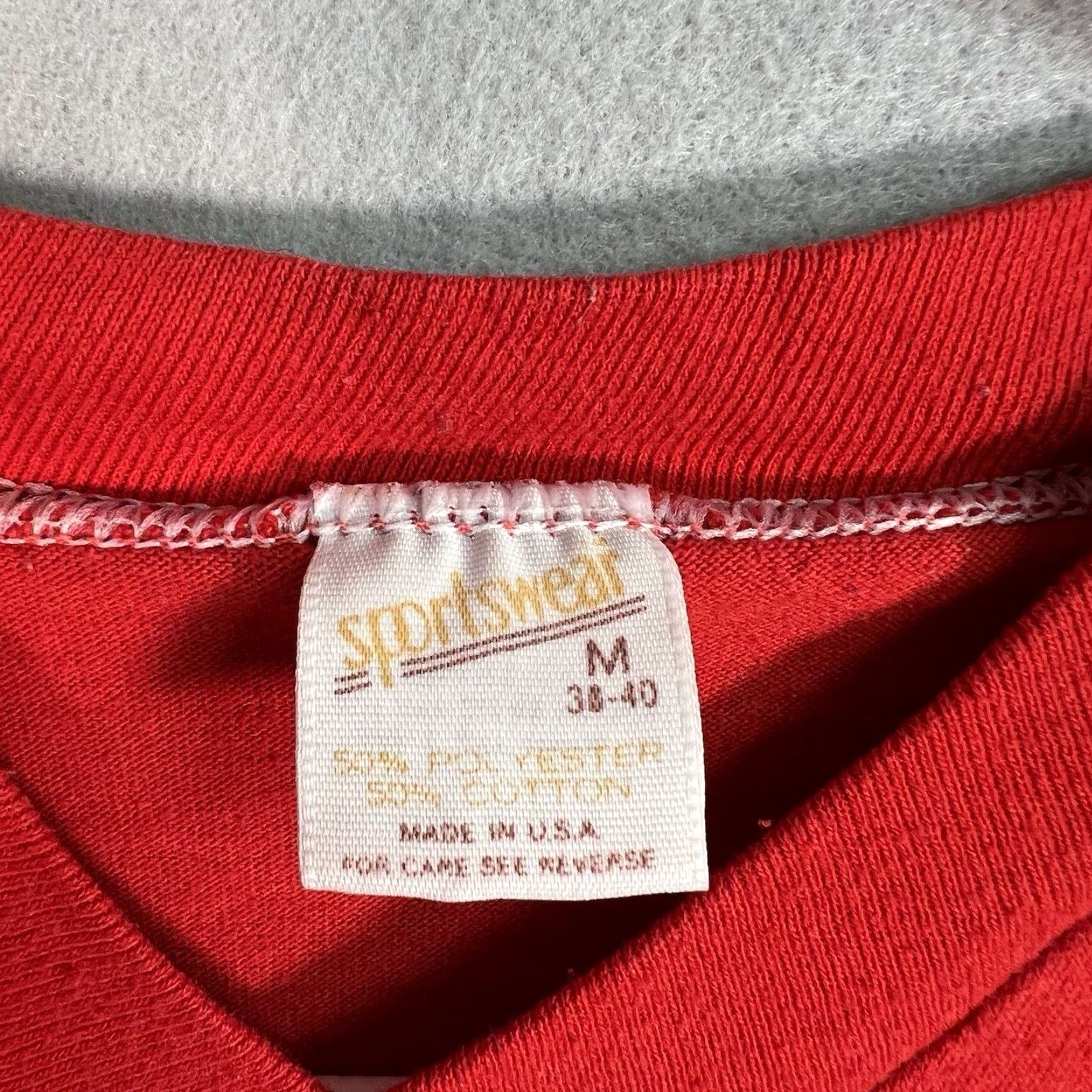 Vintage VINTAGE 1970s Sportswear Eagle "This We'll Defend" Graphic Tank Top Adult Men's Medium Red Cotton Blend Retro Sportswear Beach Worn Size US M / EU 48-50 / 2 - 7 Thumbnail