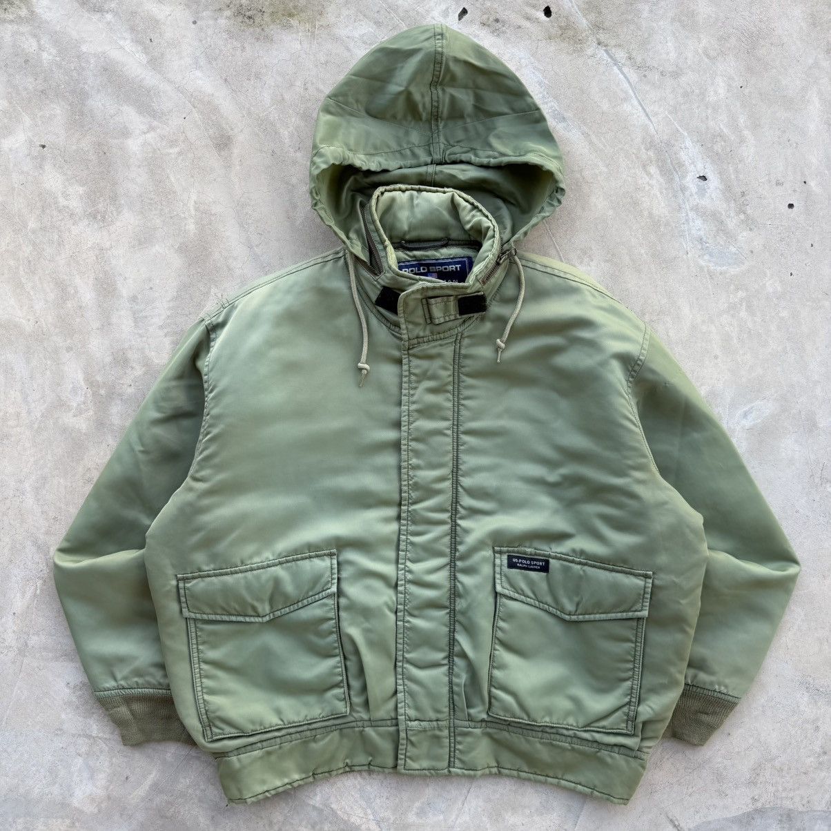 Polo Ralph Lauren 00’s Polo Sportsman Ralph Lauren Military Bomber Jacket Size US L / EU 52-54 / 3 - 1 Thumbnail