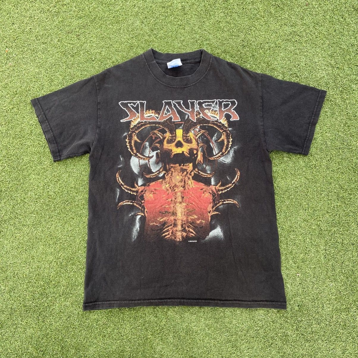 Band Tees × Vintage Vintage 2000 slayer metal rock band graphic t shirt Size US M / EU 48-50 / 2 - 2 Thumbnail