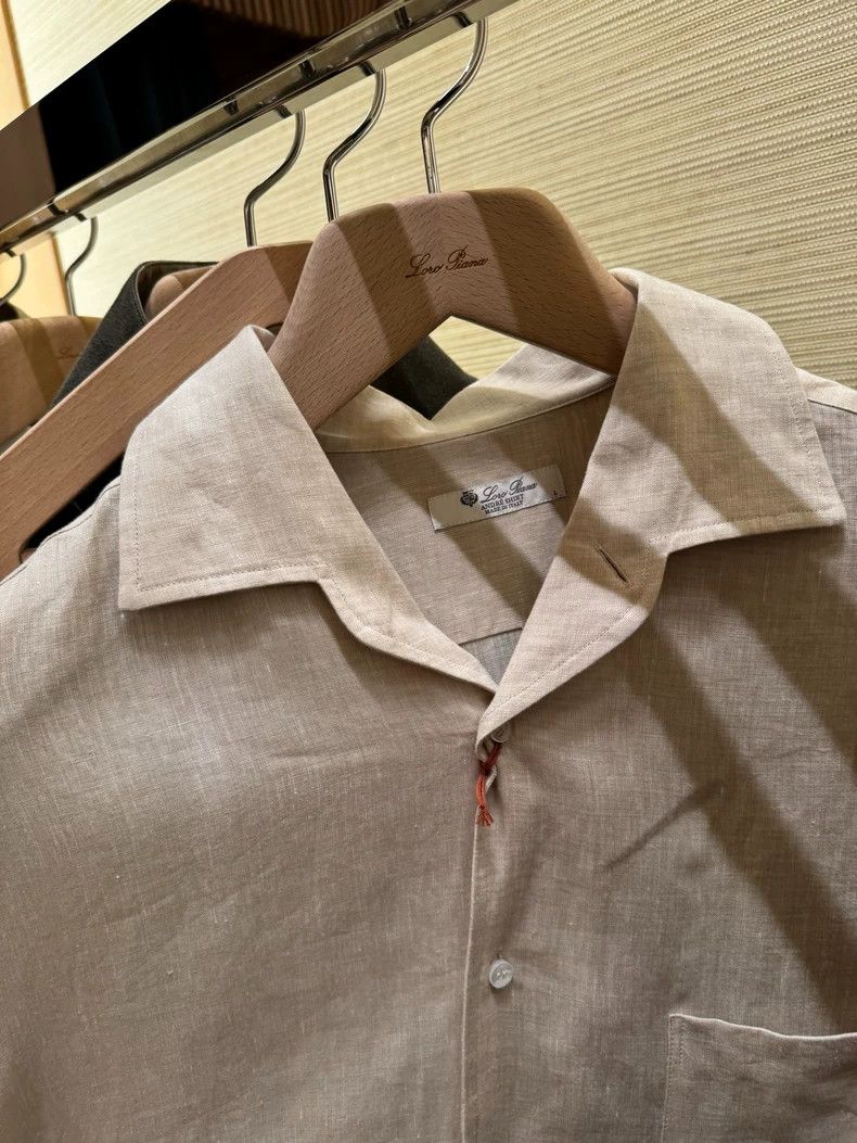 Loro Piana LORO PIANA Men's linen shirts Size US L / EU 52-54 / 3 - 2 Thumbnail