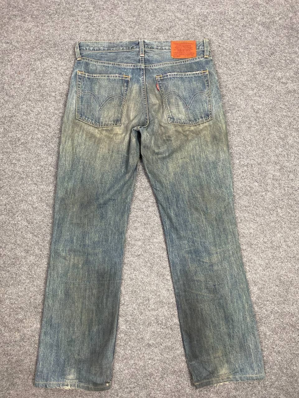 Levi's vintage levis 502 distressed denim nice design Size US 34 / EU 50 - 1 Thumbnail