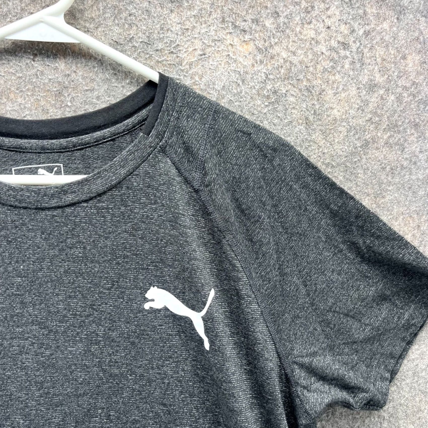 Puma Puma Shirt Mens Medium Gray Crewneck Logo Athletic Training Crewneck Heather Size US M / EU 48-50 / 2 - 6 Thumbnail