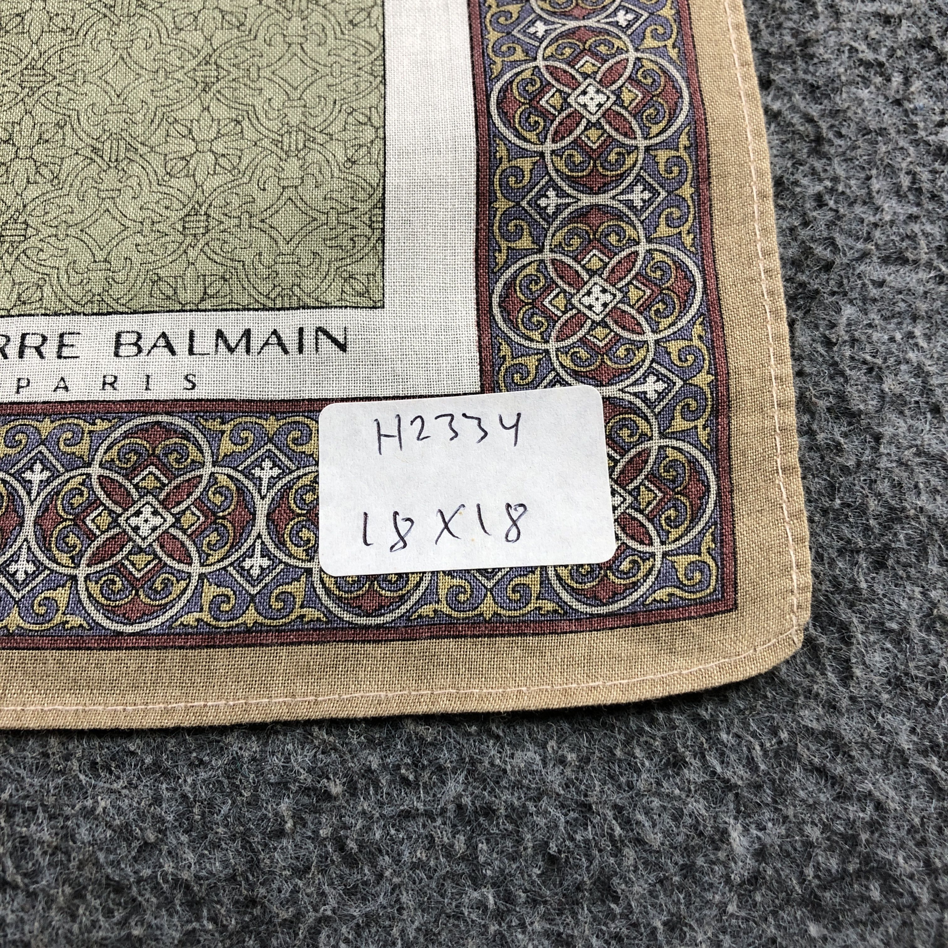 Japanese Brand Pierre Balmain Handkerchief Neckerchief Bandana H2334 Size ONE SIZE - 6 Thumbnail