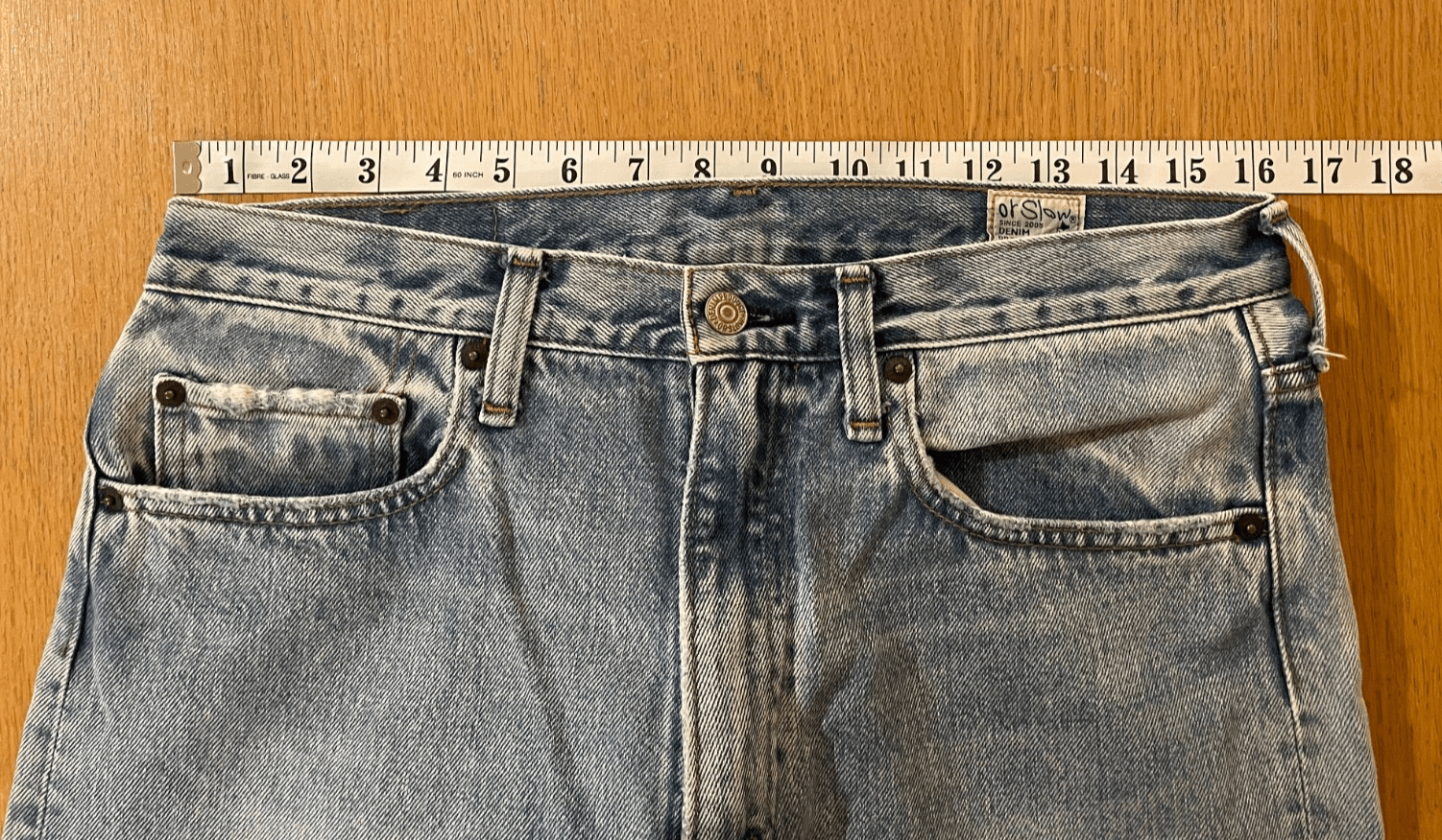 Orslow orSlow 105WZ 90's Denim Sky Blue Wash Size 2 Size 32" / US 10 / IT 46 - 7 Thumbnail