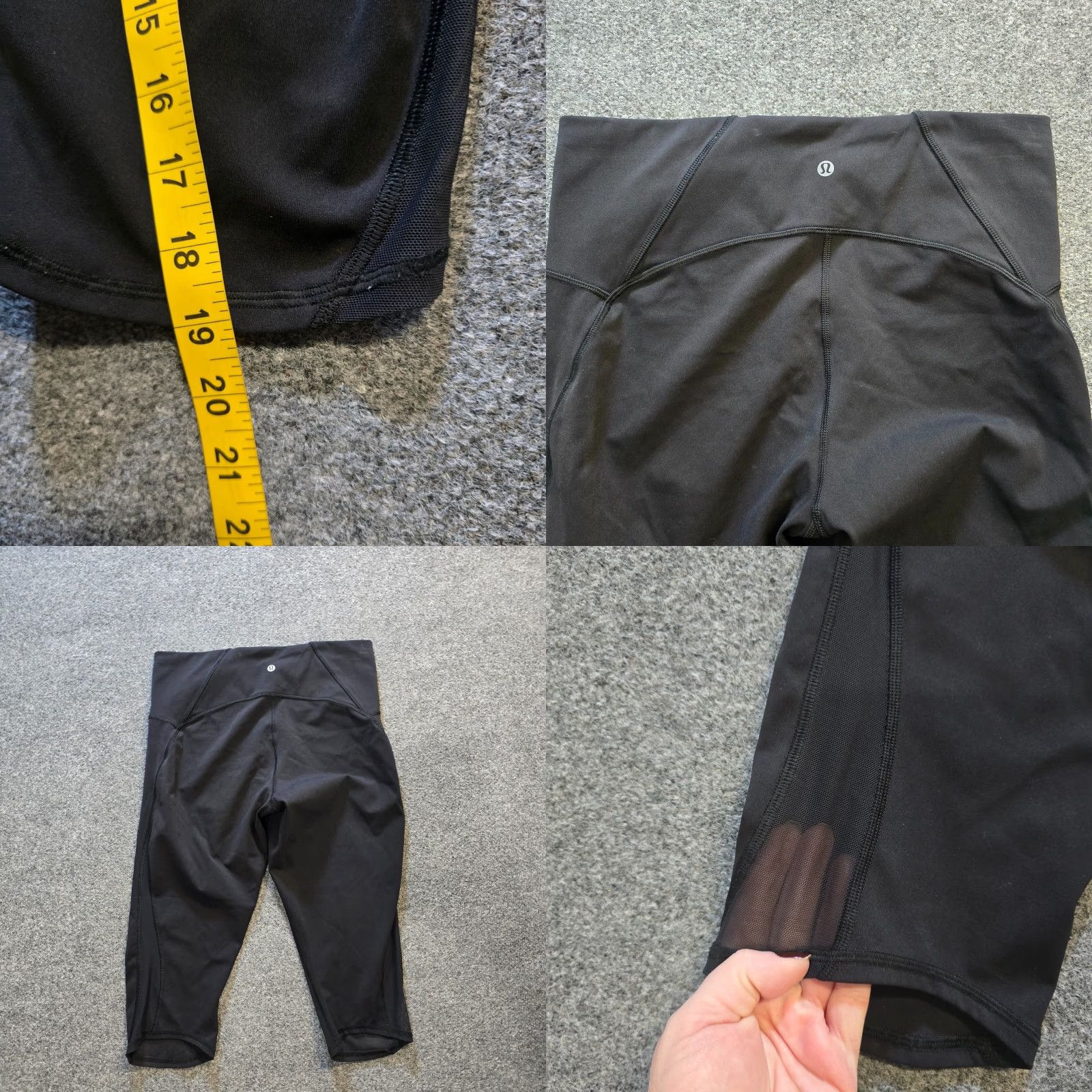 Lululemon Lululemon Pants Womens Size 12 Black Train Times Cropped Stretch Athletic Workou (typo preserved) Size 34" / US 12 / IT 48 - 8 Thumbnail