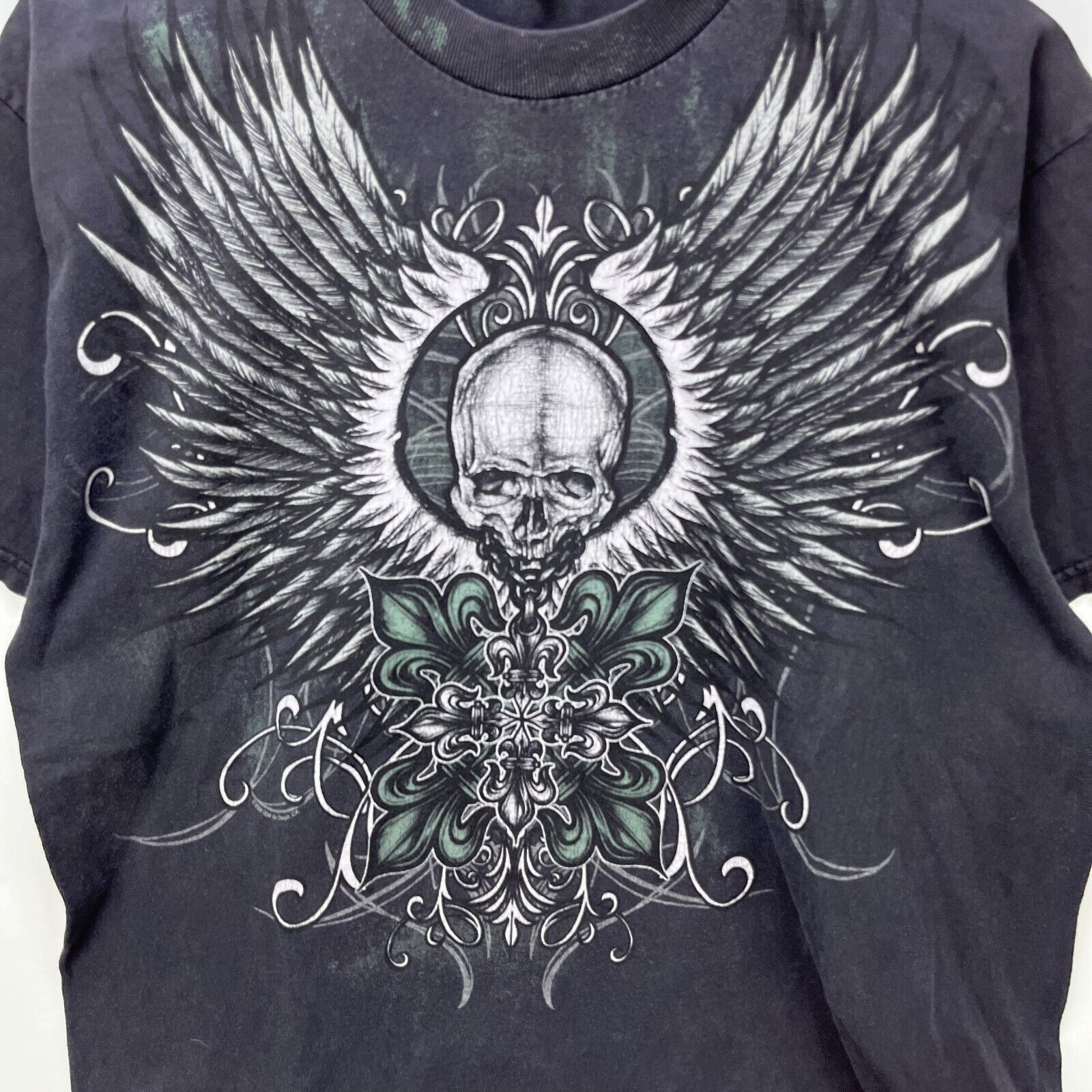 Vintage Vintage Y2K Skull MMA Affliction T Shirt Large Sun Faded Size US L / EU 52-54 / 3 - 2 Thumbnail