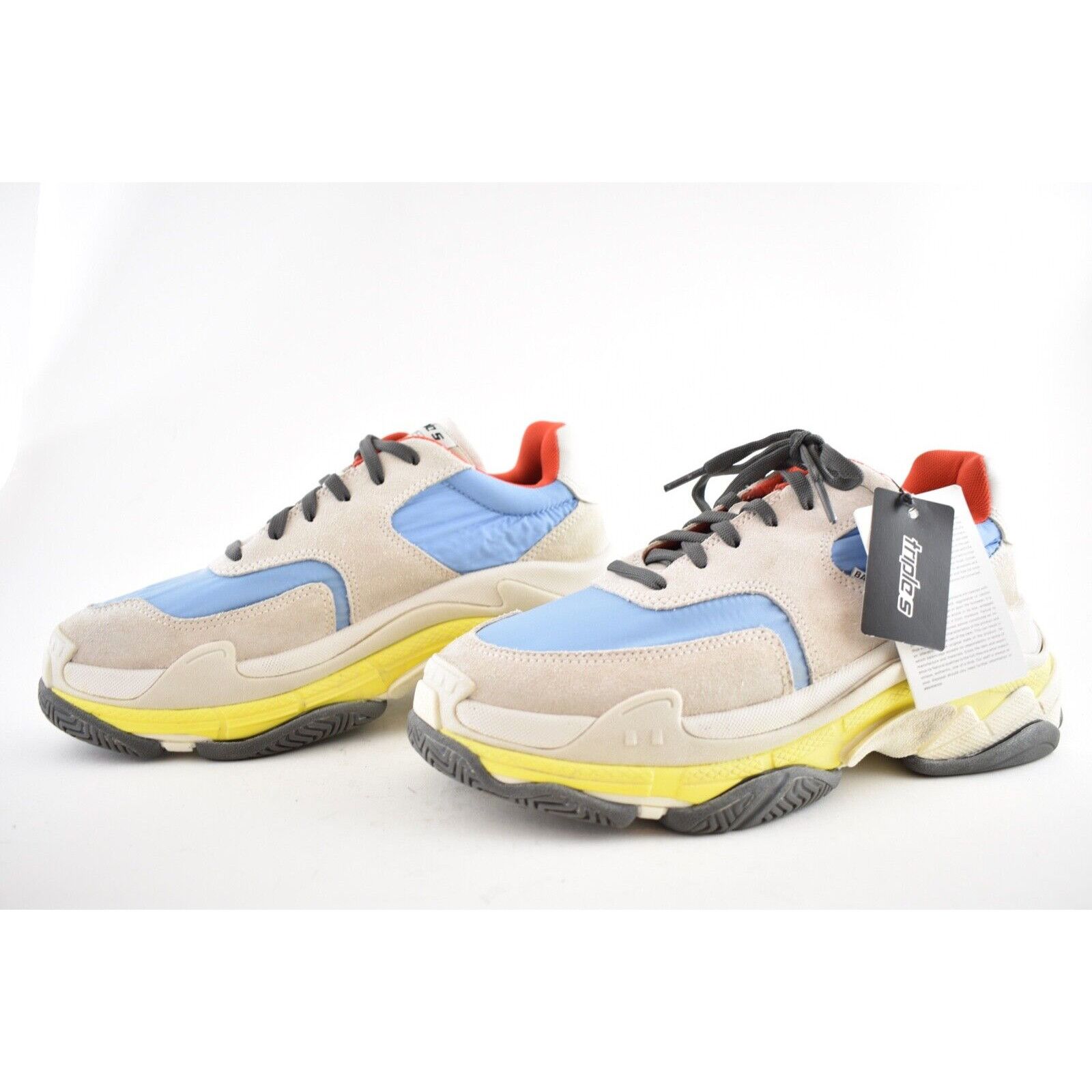 Balenciaga Triple S V2 Suede Nylon Speed Flat Trainer Sneaker 39 Size US 9 / IT 39 - 7 Thumbnail