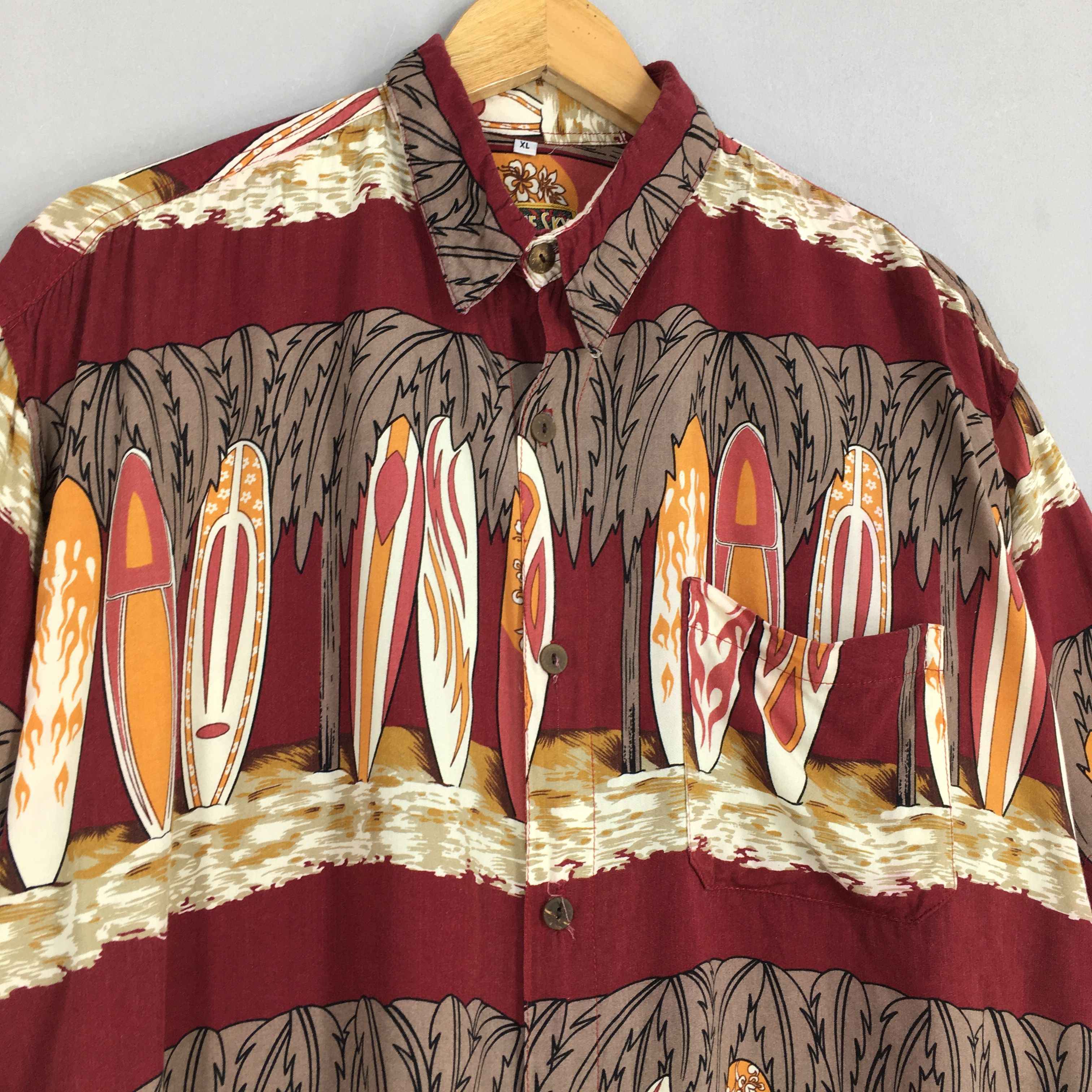 Other Vintage Hawaiian Aloha Surfboard Beach Wave Shirts XLarge Size US XL / EU 56 / 4 - 3 Thumbnail