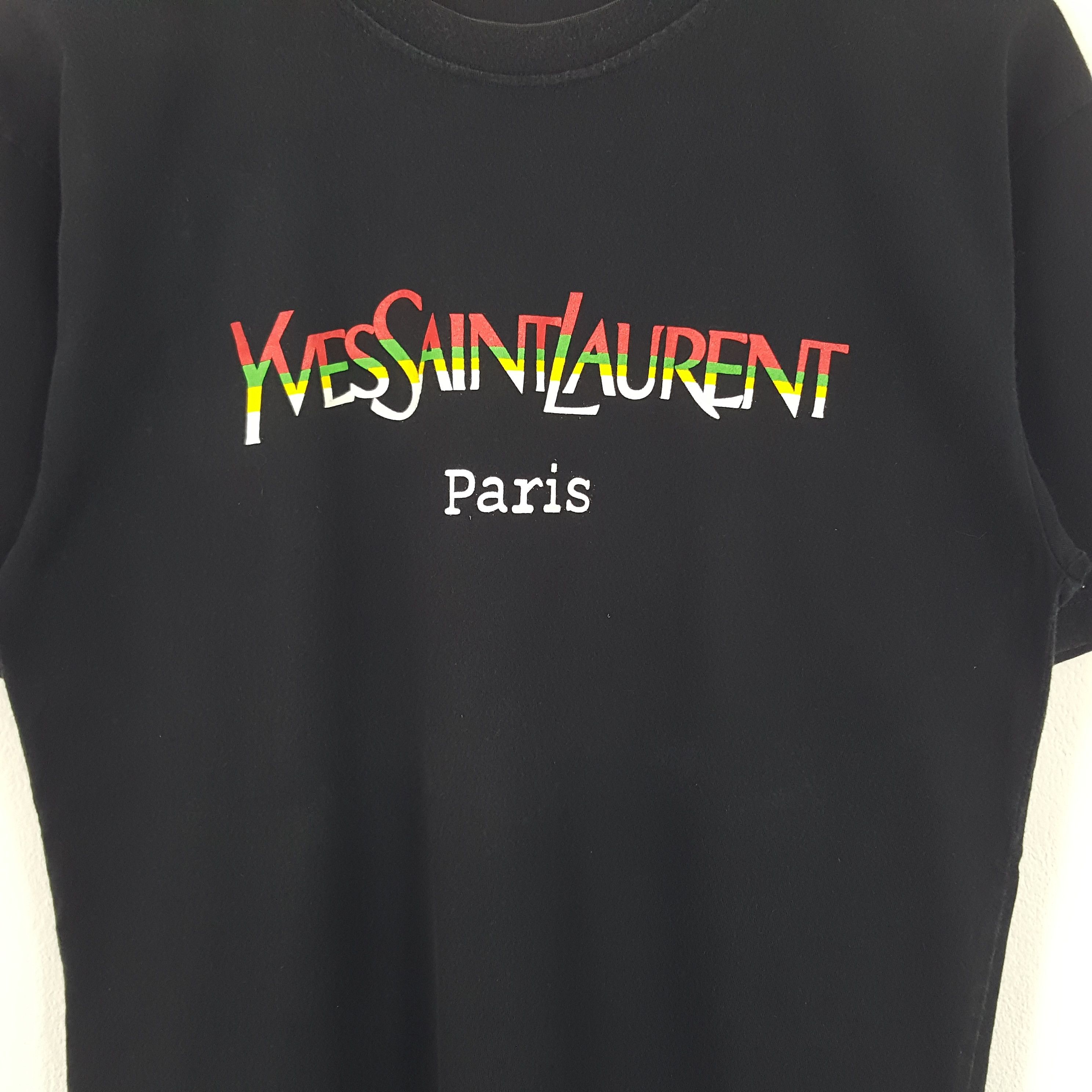 Vintage × Yves Saint Laurent Vintage Yves Saint Laurent Italian Brand Tshirt Size US M / EU 48-50 / 2 - 2 Thumbnail