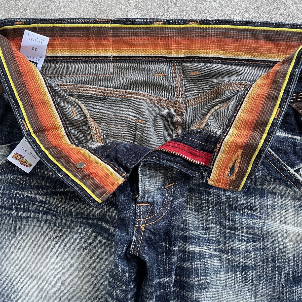 Edwin × Japanese Brand × Vintage Edwin Blue Trip X Japanese Brand X Y2K Flare Size US 32 / EU 48 - 6 Thumbnail