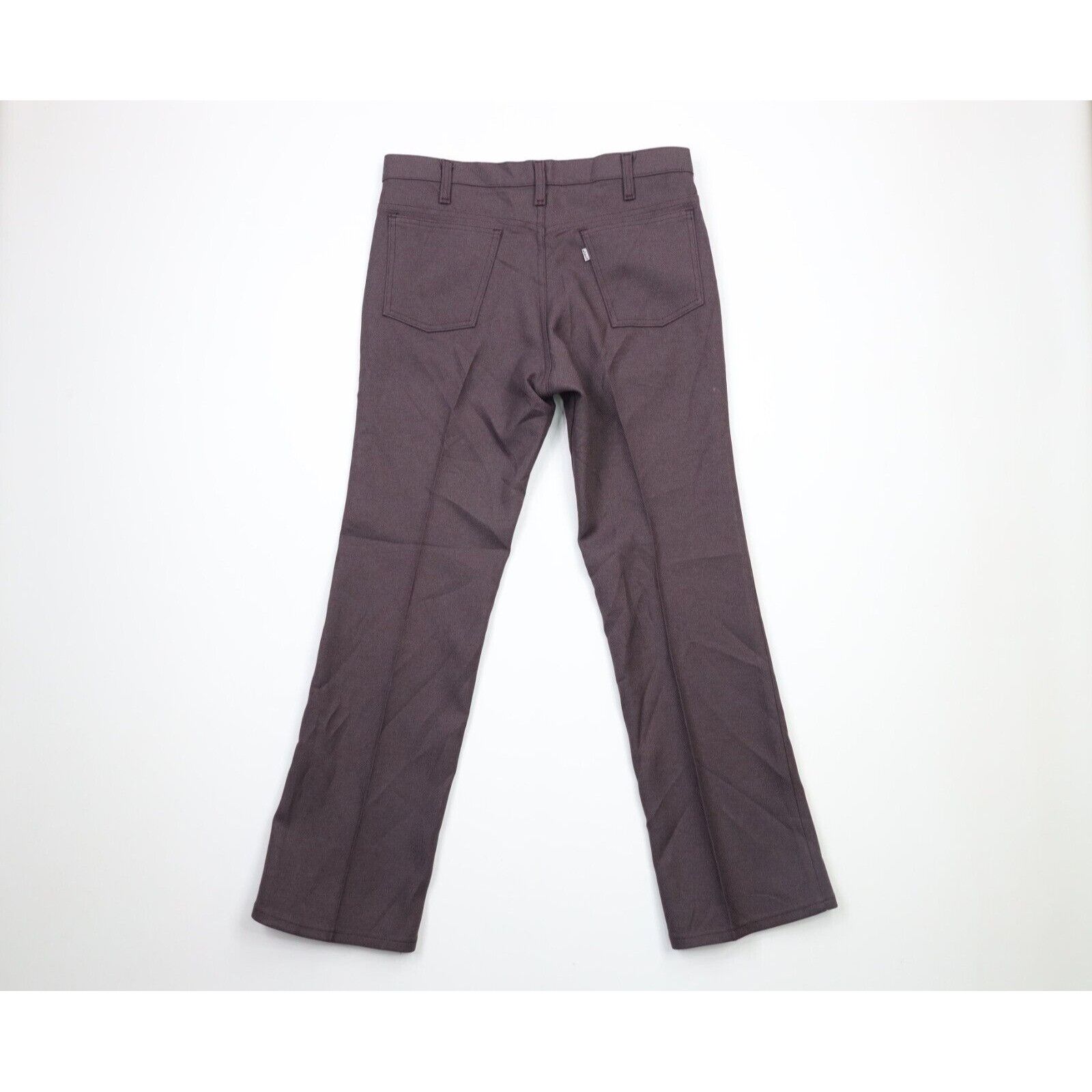 image of 90's Levis Wide Leg Knit Flat Front Chino Pants in Purple, Men's (Size 33)