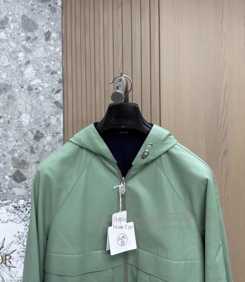 Hermes Hermes New Fall/Winter, Mint Green/Midnight Blue, Double-S Size US S / EU 44-46 / 1 - 2 Thumbnail