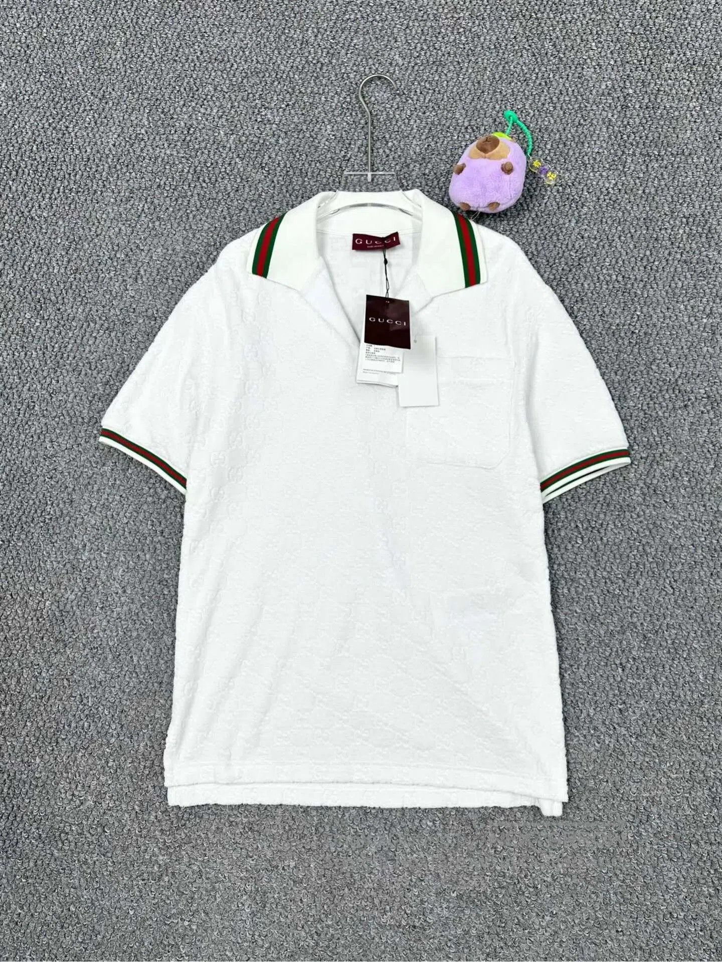 Gucci Guicci White collar old logo print short sleeve Polo shirt Size US XS / EU 42 / 0 - 1 Thumbnail