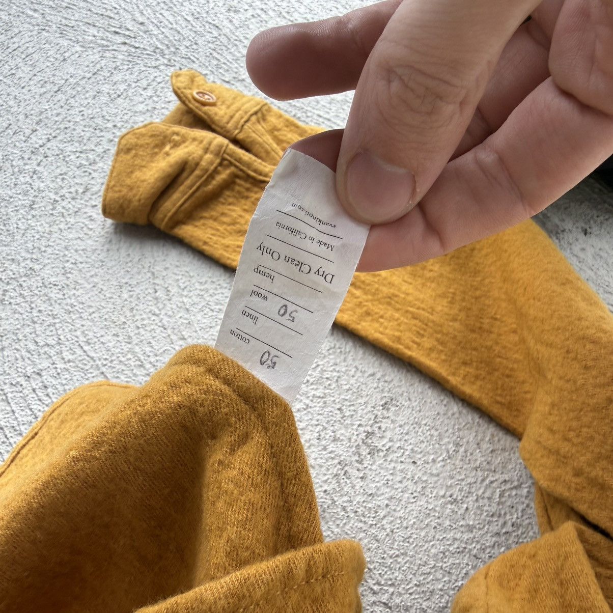 Evan Kinori Evan Kinori Two Pocket Shirt Mustard Size US M / EU 48-50 / 2 - 4 Thumbnail
