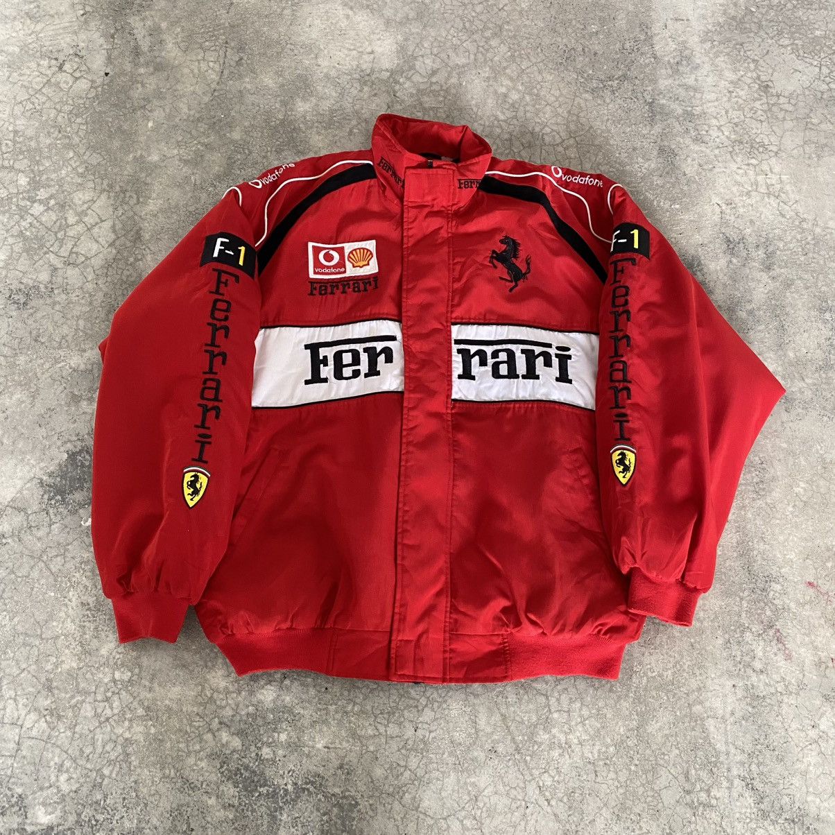 Ferrari Vintage 1996 Ferrari Formula 1 Nice Man Racing Jacket Size US XXL / EU 58 / 5 - 1 Thumbnail