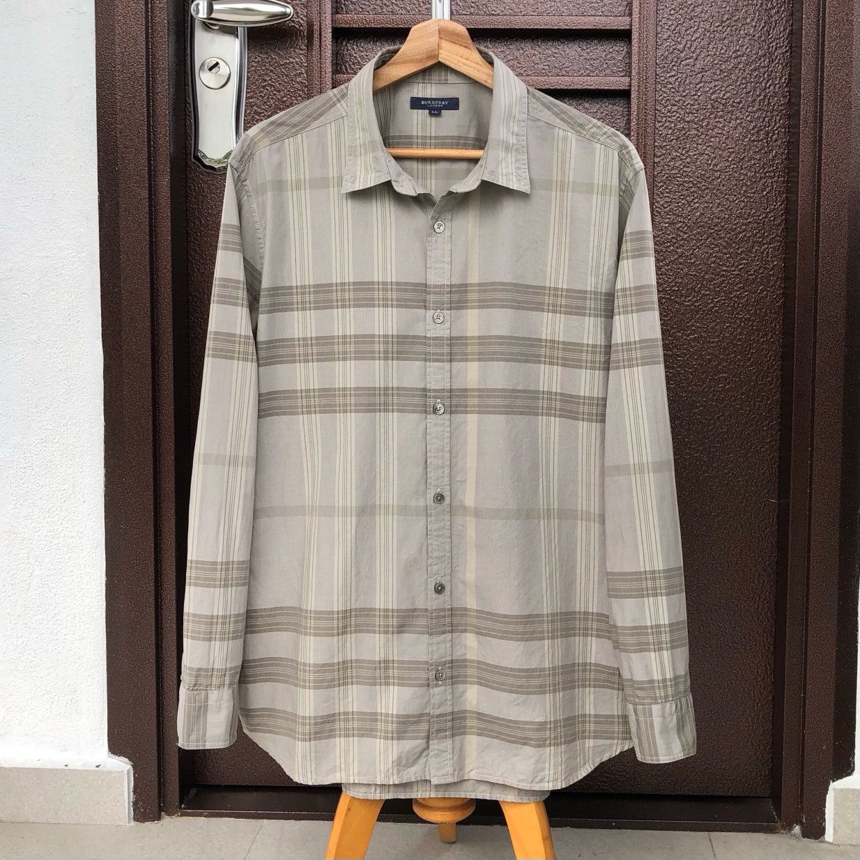 Burberry Burberry London Men’s Checked Long Sleeve Size US L / EU 52-54 / 3 - 1 Thumbnail