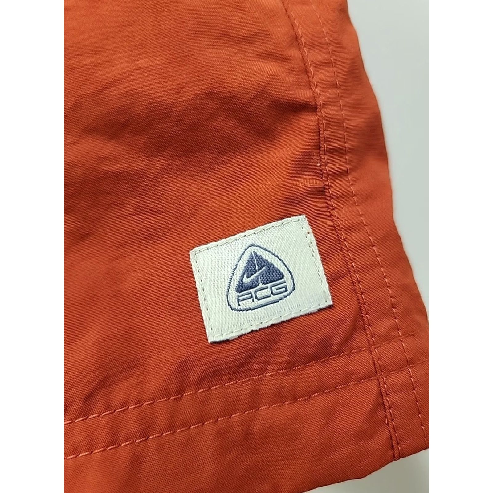 Nike VINTAGE Nike ACG Swim Shorts Trunks Polyester Orange Mens Size Small Size US 29 - 2 Thumbnail