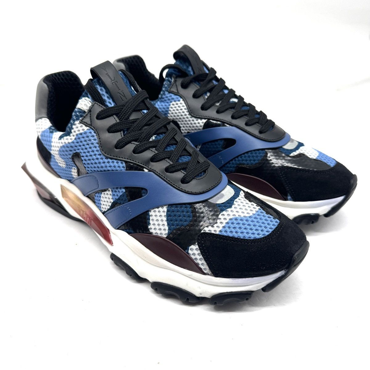 Valentino Valentino Garavani Bounce Blue Camouflage sneakers No Box Size US 11 / EU 44 - 3 Thumbnail