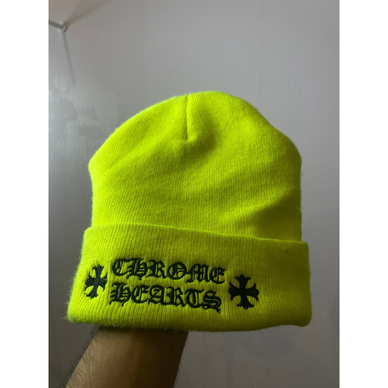 Green Chrome Hearts Beanie | Grailed