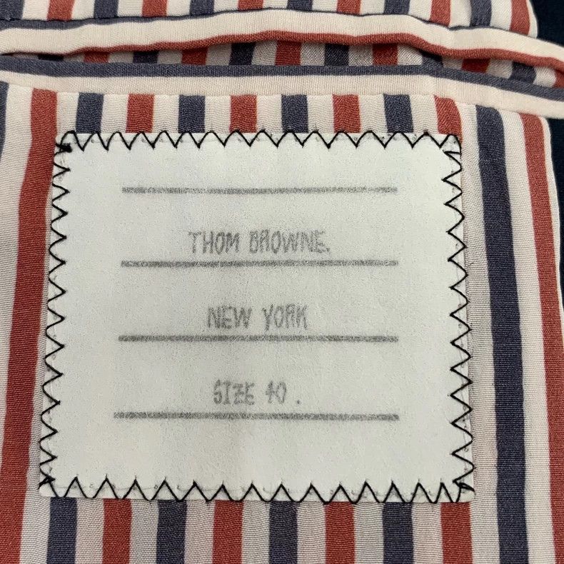 Thom Browne Thom Browne Dark blue cloud cotton suit coat 2503-Nextarrow Size S / US 4 / IT 40 - 5 Thumbnail