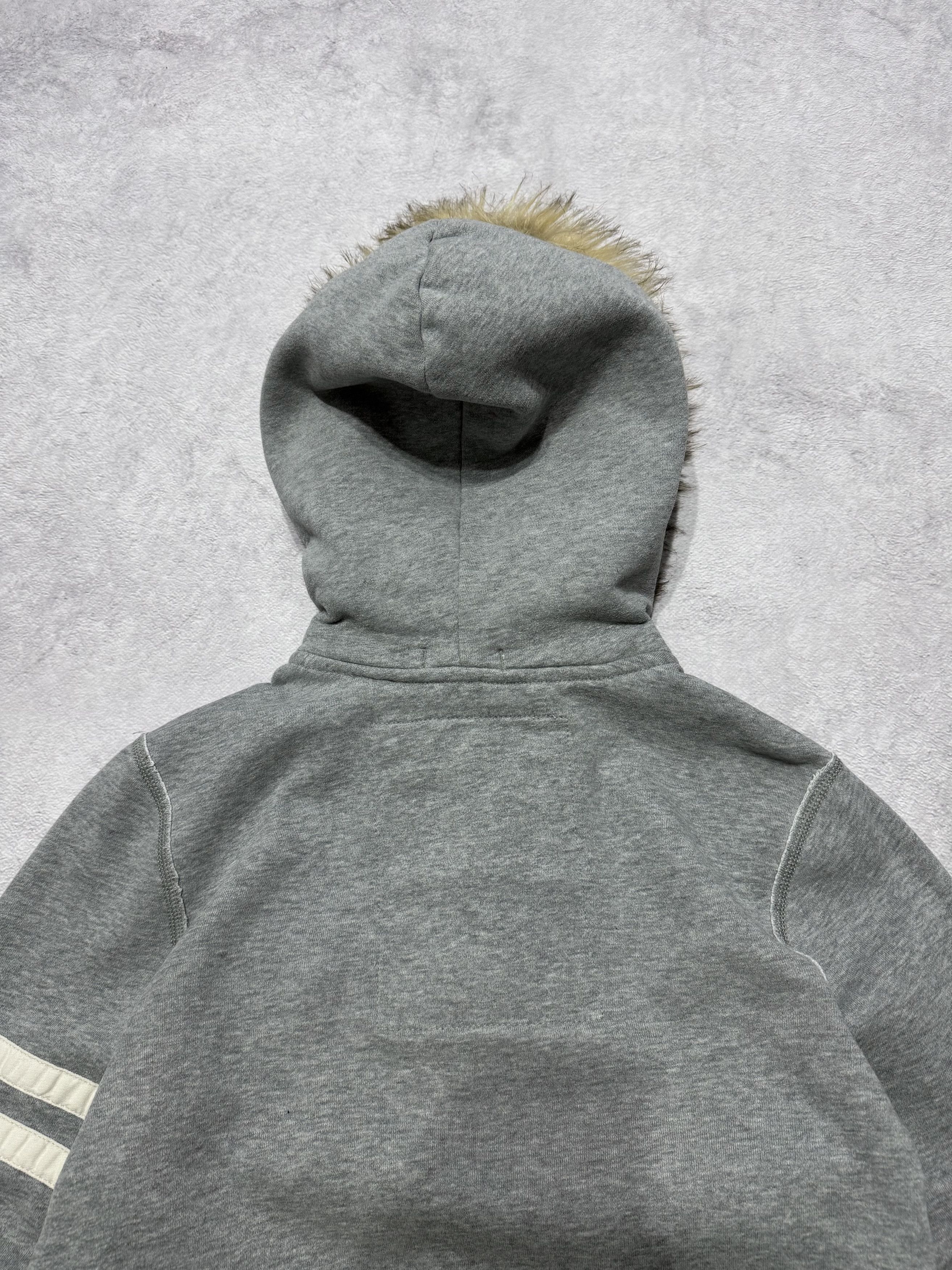 Abercrombie & Fitch 2000s Vintage Abercrombie & Fitch Button-Up Fur Hoodie Size US S / EU 44-46 / 1 - 4 Thumbnail