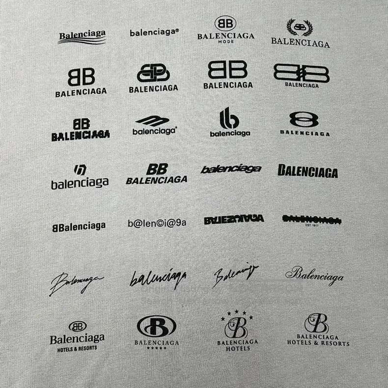 Balenciaga Balenciaga Multielement Printed Logo Destroyed Cement Grey Size US L / EU 52-54 / 3 - 4 Thumbnail