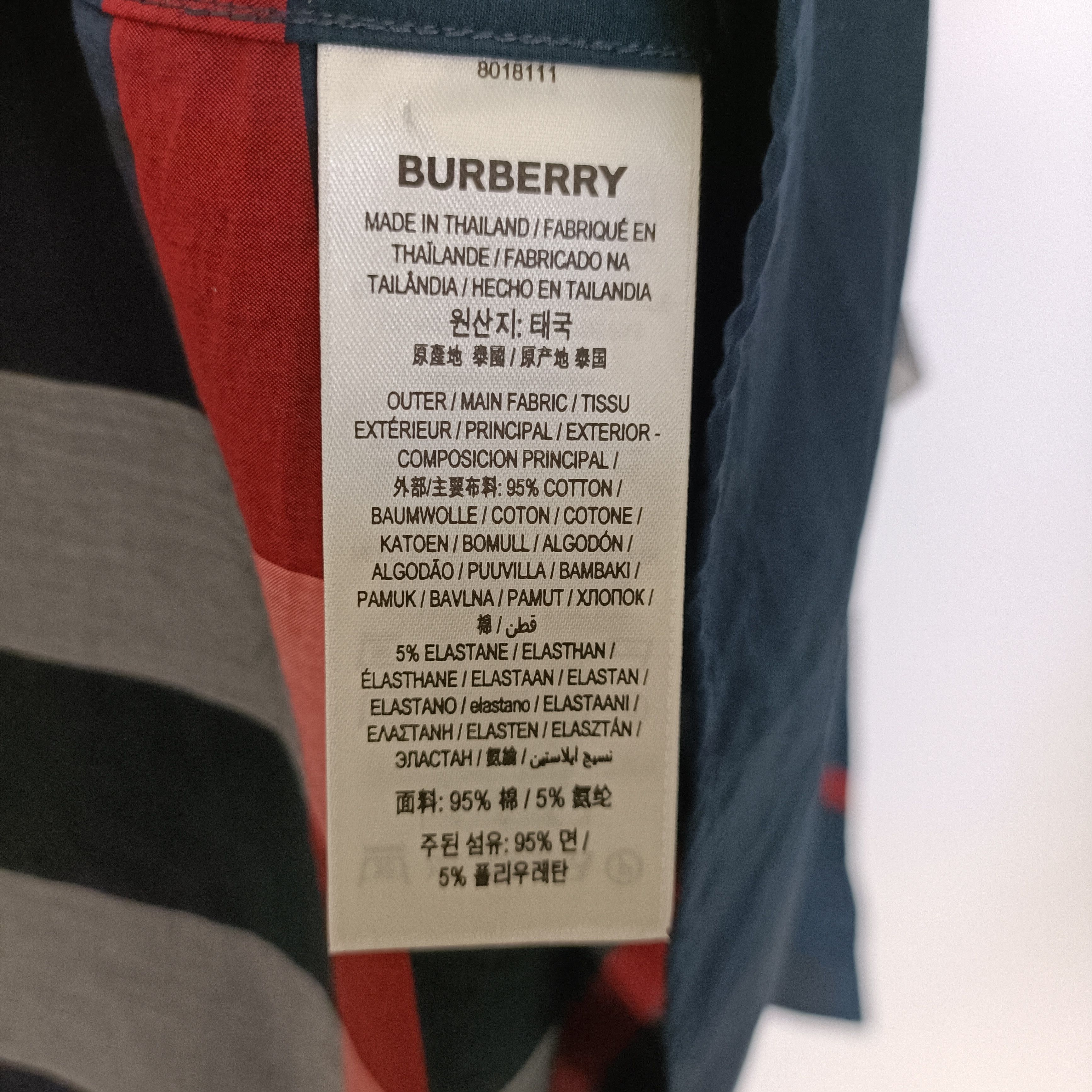 Burberry Burberry Blue Check Shirt (L) Size US L / EU 52-54 / 3 - 3 Thumbnail