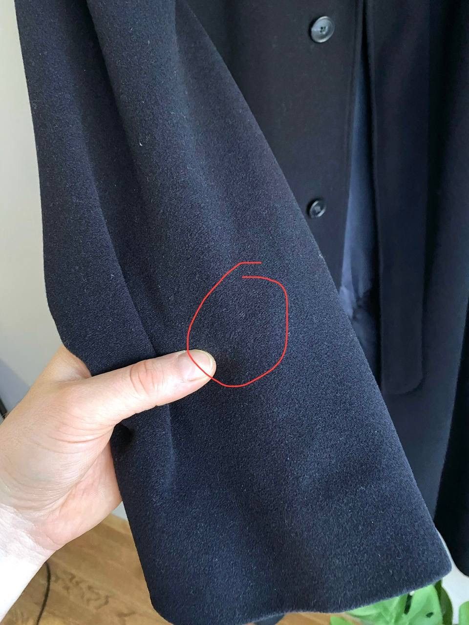 Yves Saint Laurent Yves Saint Laurent Wool/Cashmere Dark Blue Men's Coat, 52/L Size US L / EU 52-54 / 3 - 17 Thumbnail