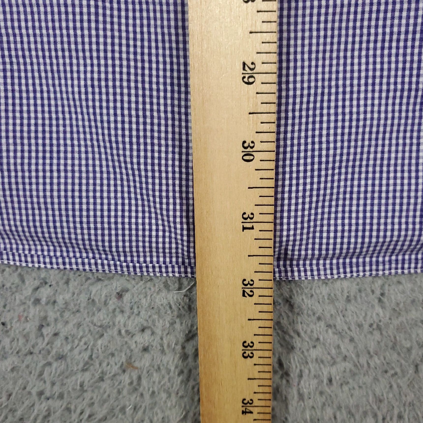 Ralph Lauren Ralph Lauren Shirt Mens 16 Purple Check Yarmouth Dress Button Up Long Sleeve Shirt Size 42R - 5 Thumbnail