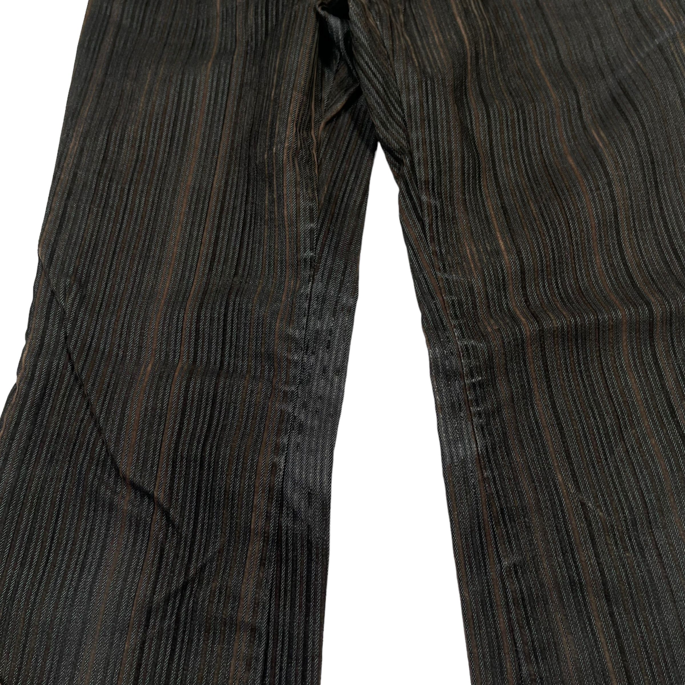 If Six Was Nine × Le Grande Bleu (L.G.B.) × Tornado Mart Tornado Mart Corduroy Striped Flare Pants Size US 30 / EU 46 - 8 Thumbnail