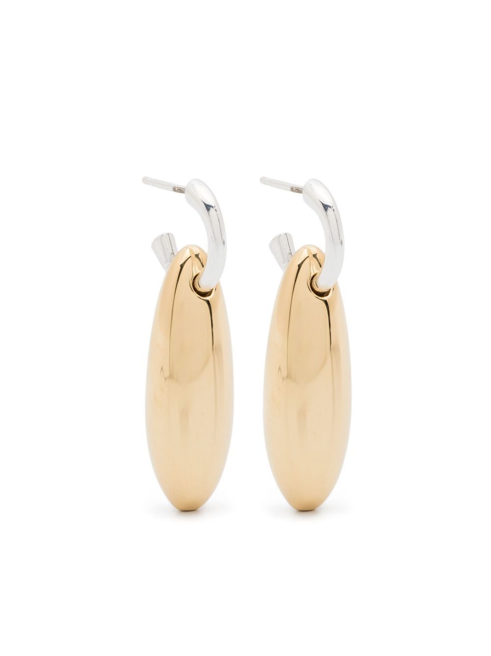 Bottega Veneta ELLIPSE SILVER EARRINGS Size ONE SIZE - 1 Thumbnail